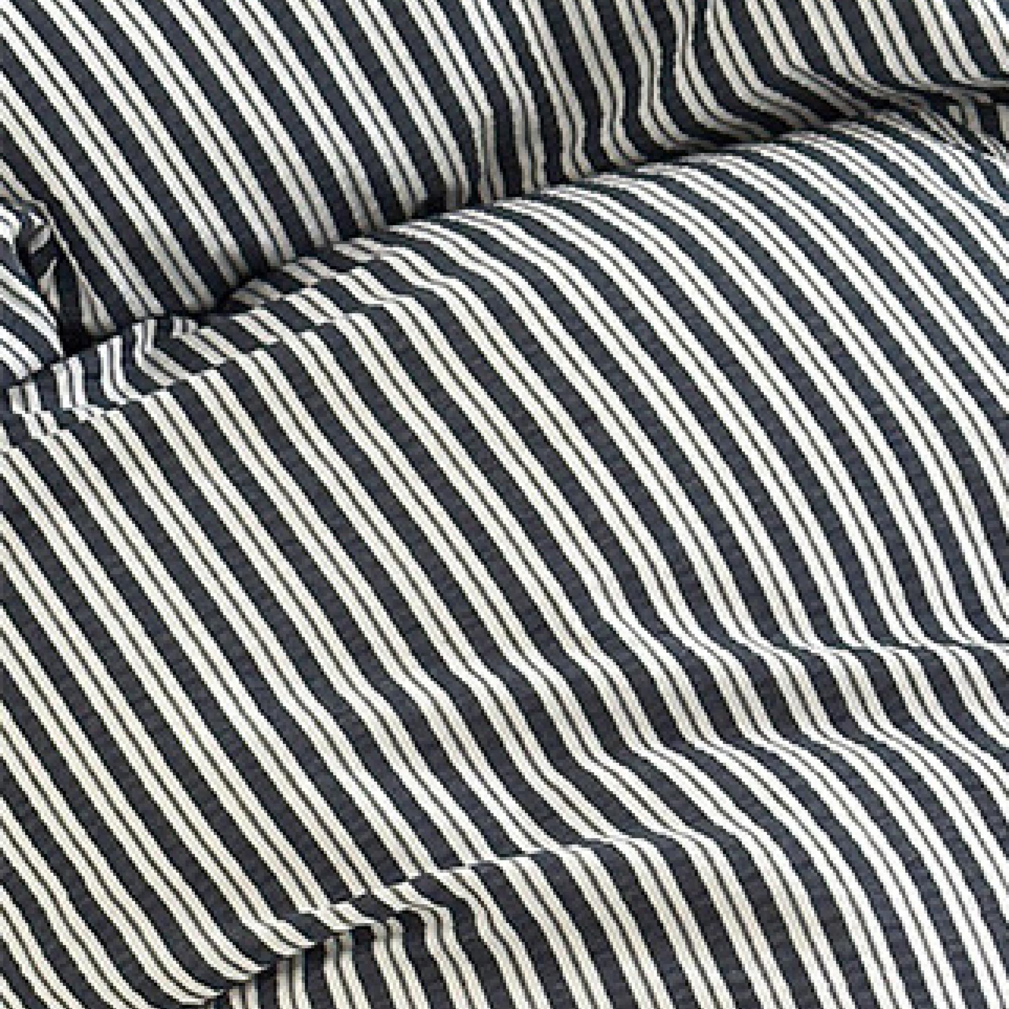 Crinkle Striped Cotton Bedding Set