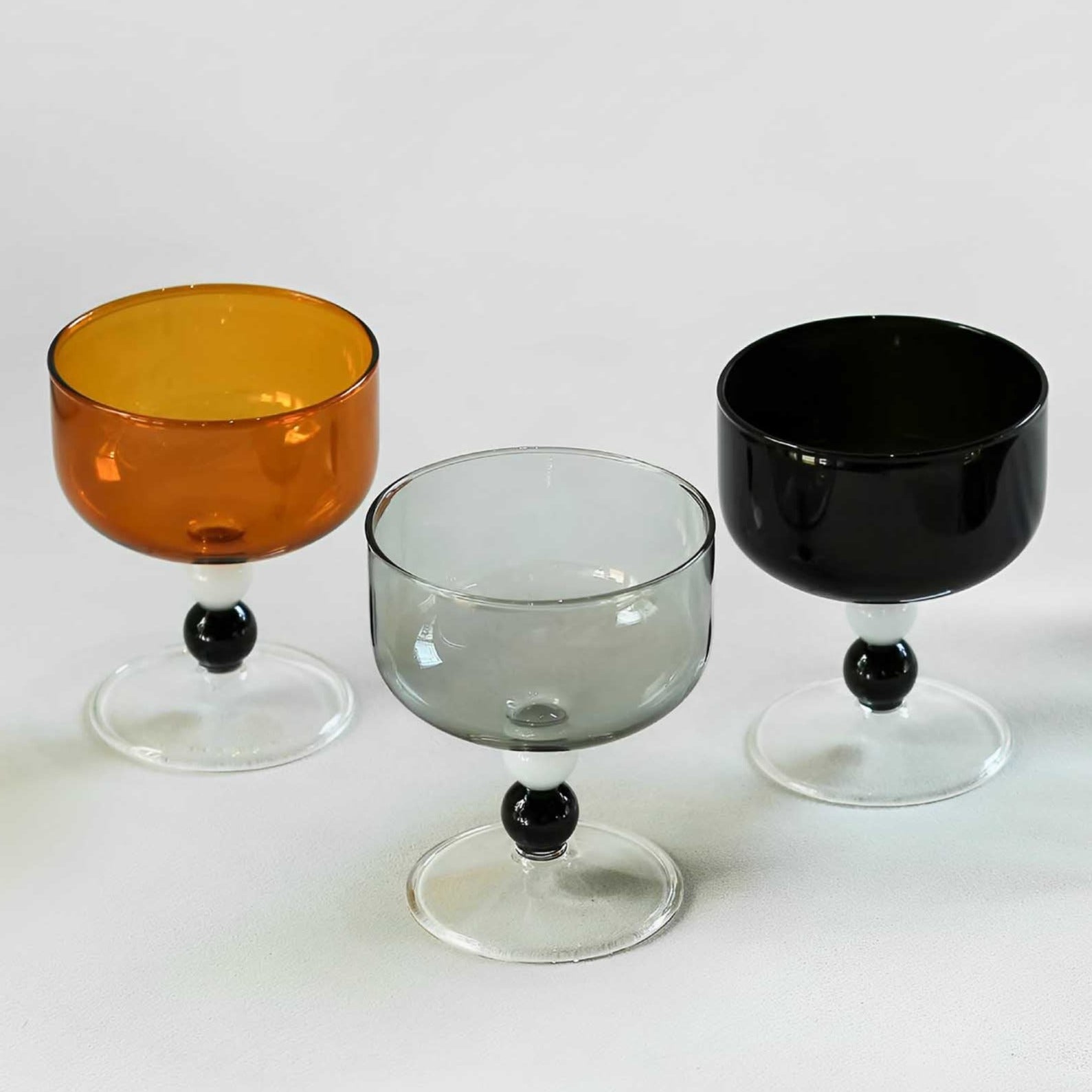 Short Glass with Bead Stem