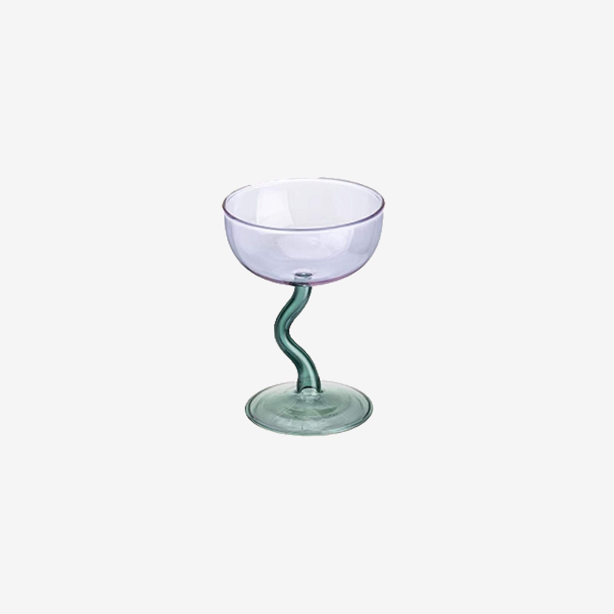 Glass Bowl with Squiggle Stem