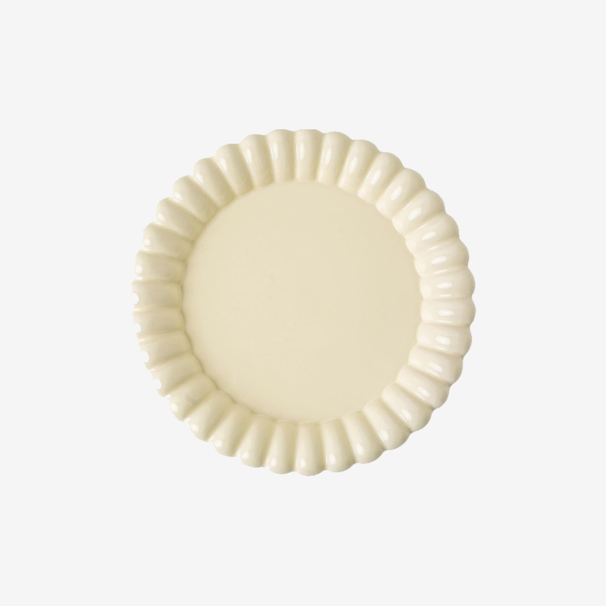 Lemon Scallop Edge Plate