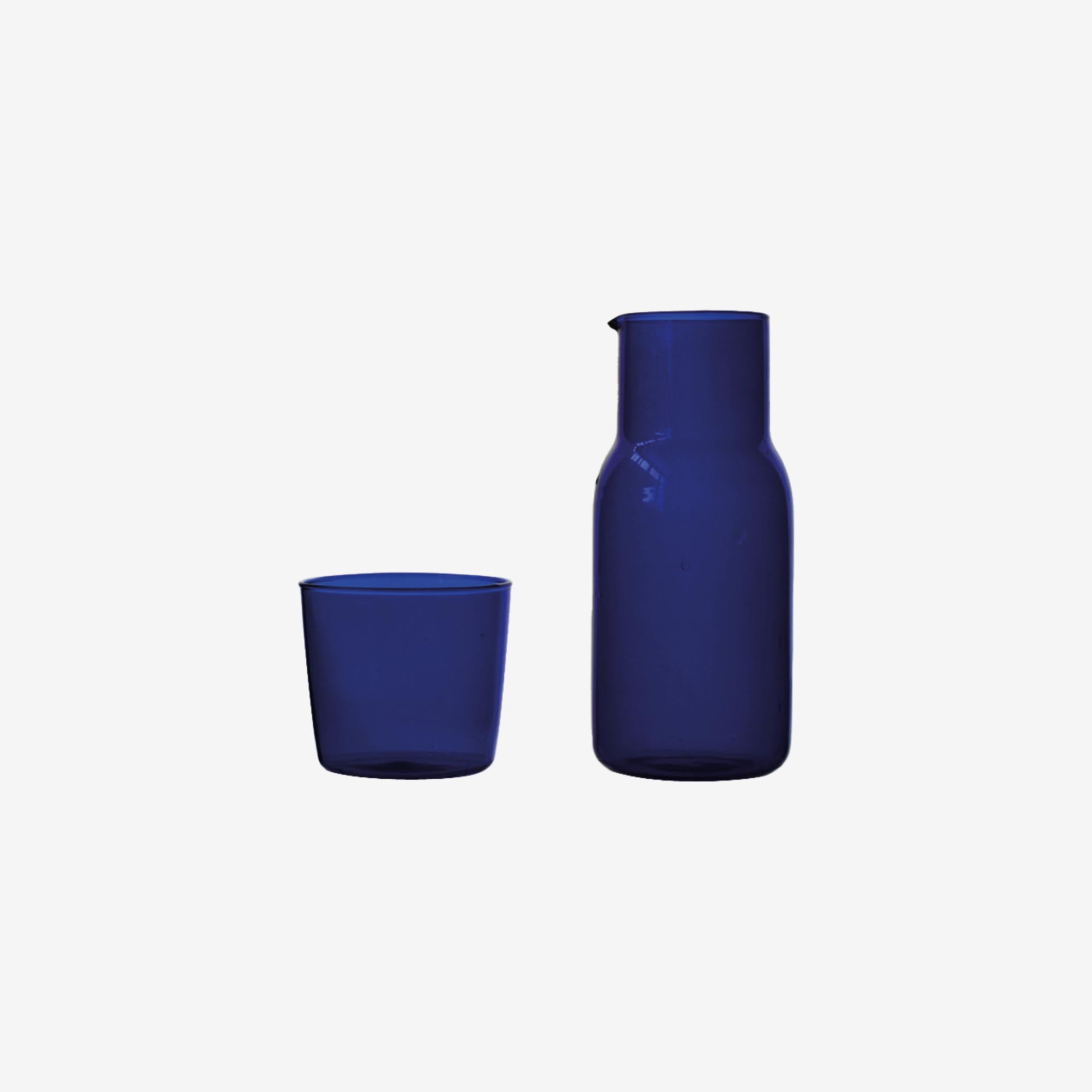 Color Carafe with Tumblr Glass