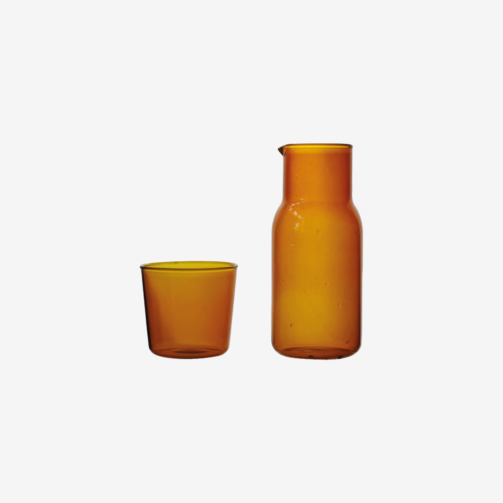 Color Carafe with Tumblr Glass