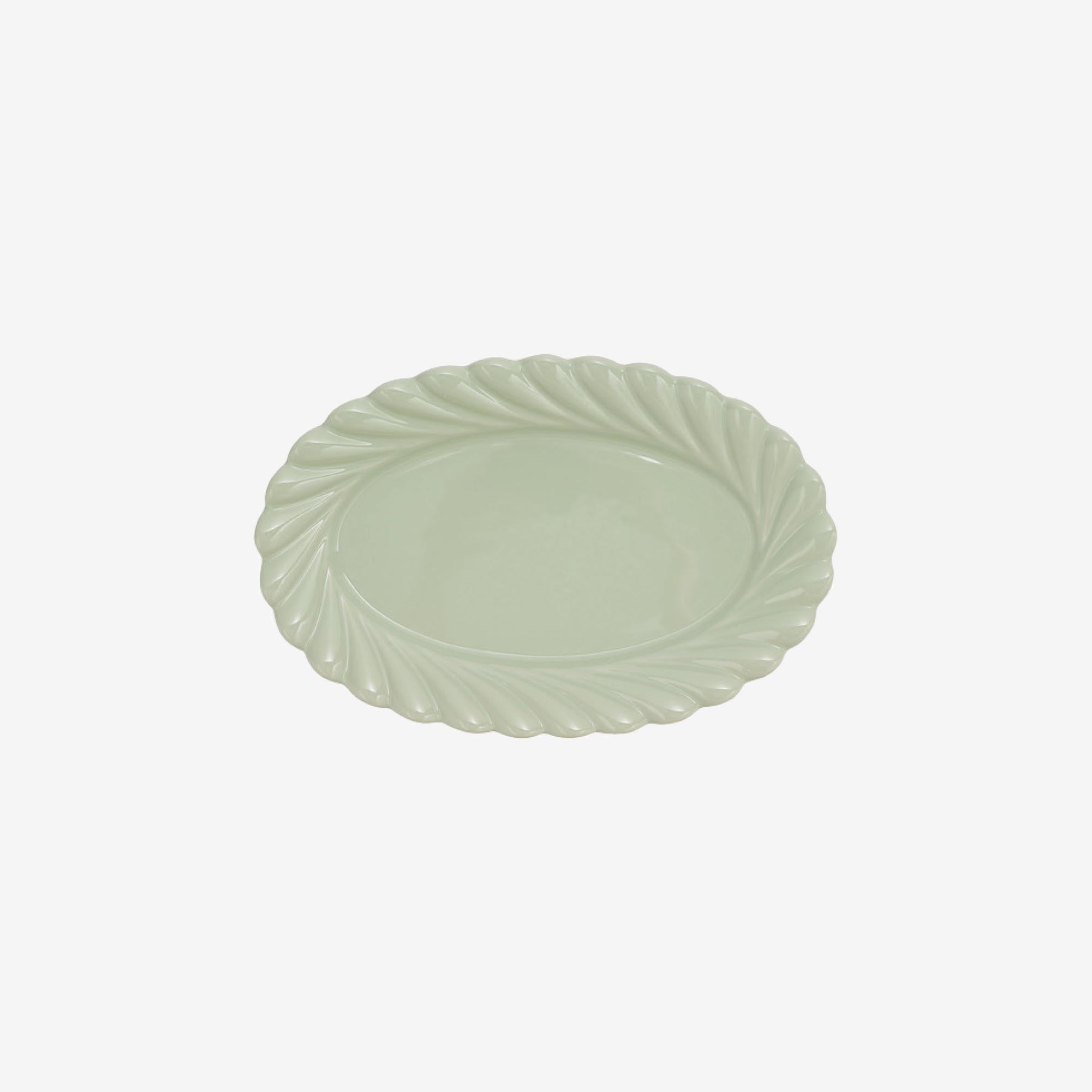 Swirl Edge Ceramic Long Plate