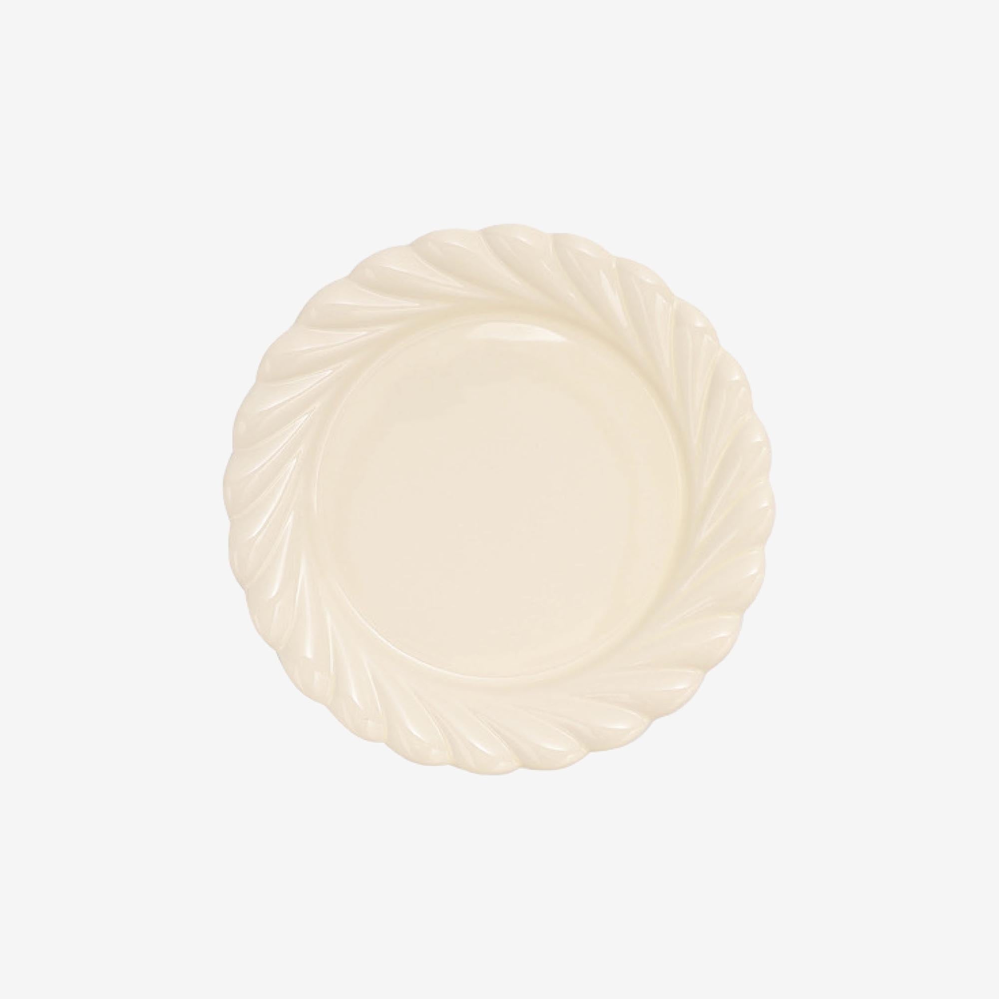 Swirl Edge Ceramic Plate