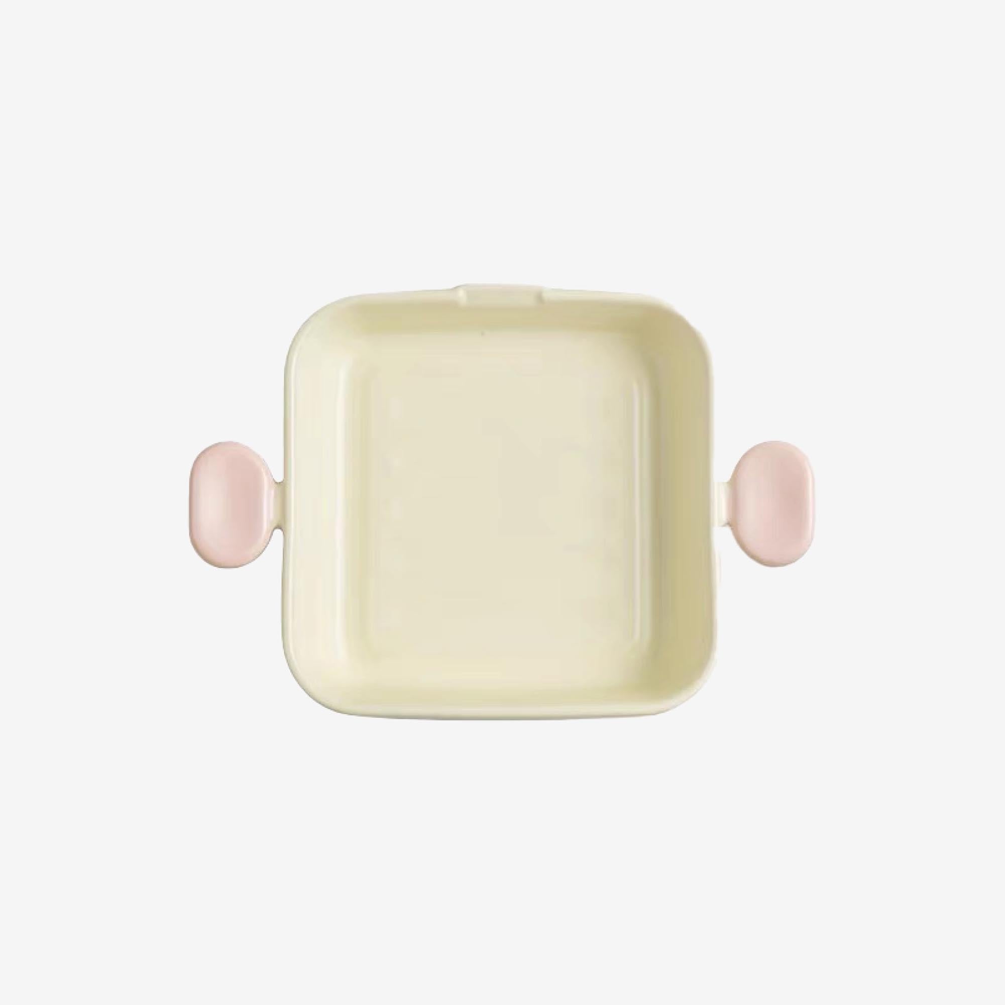 Candy Color Double Ear Square Dish