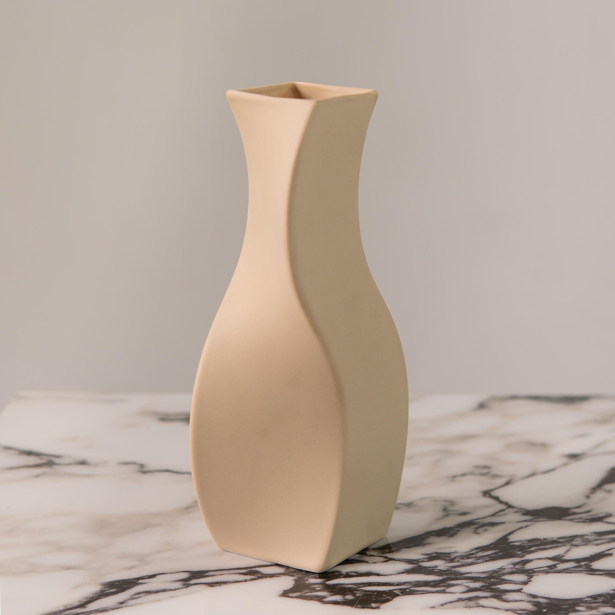 Beige Sculptural Vase