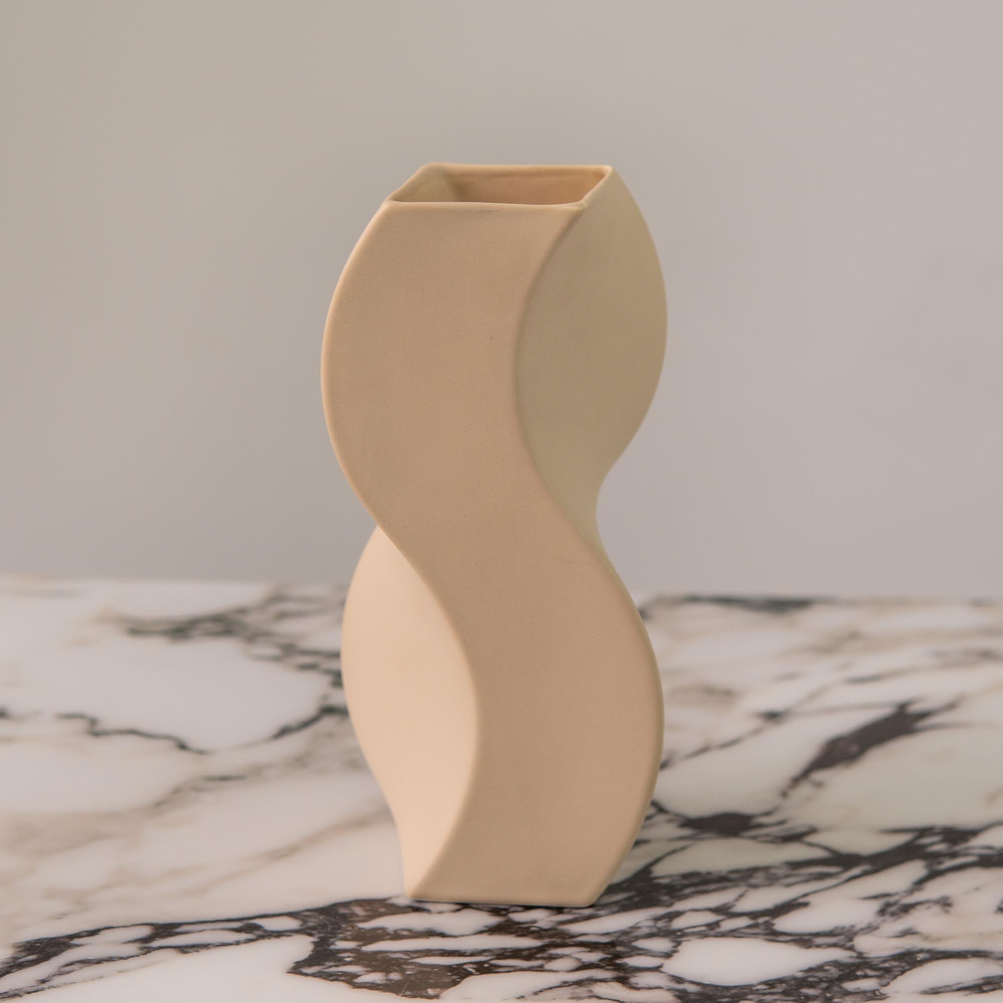 Beige Sculptural Vase