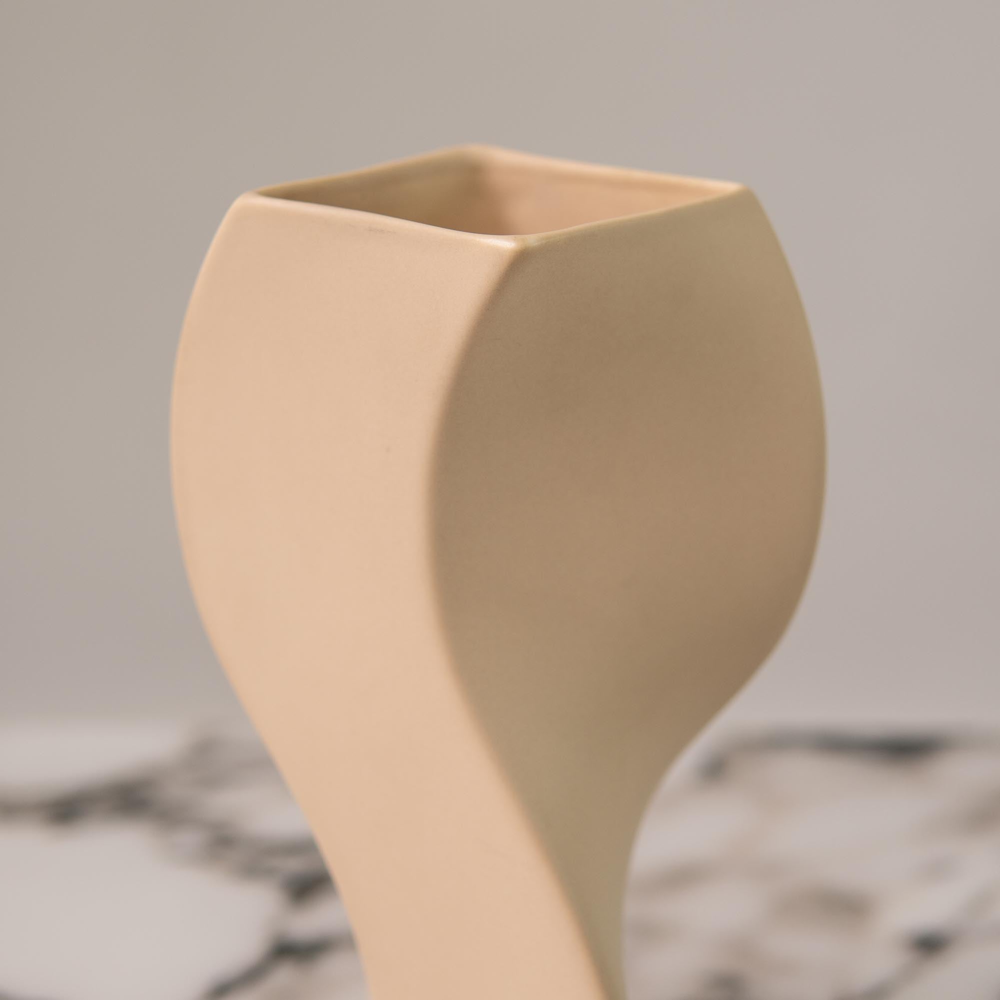 Beige Sculptural Vase