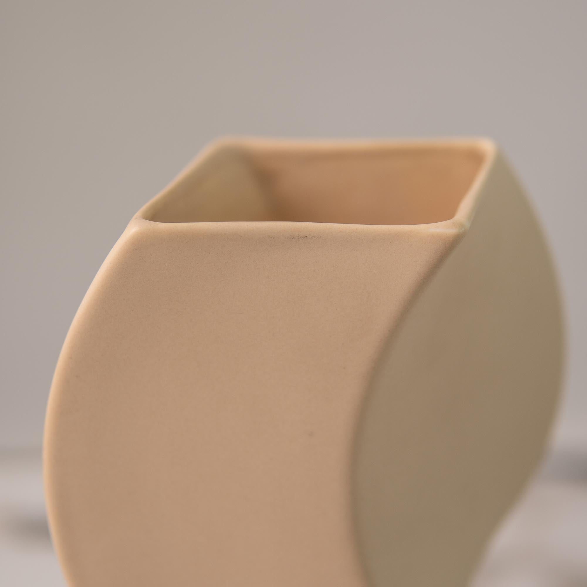 Beige Sculptural Vase