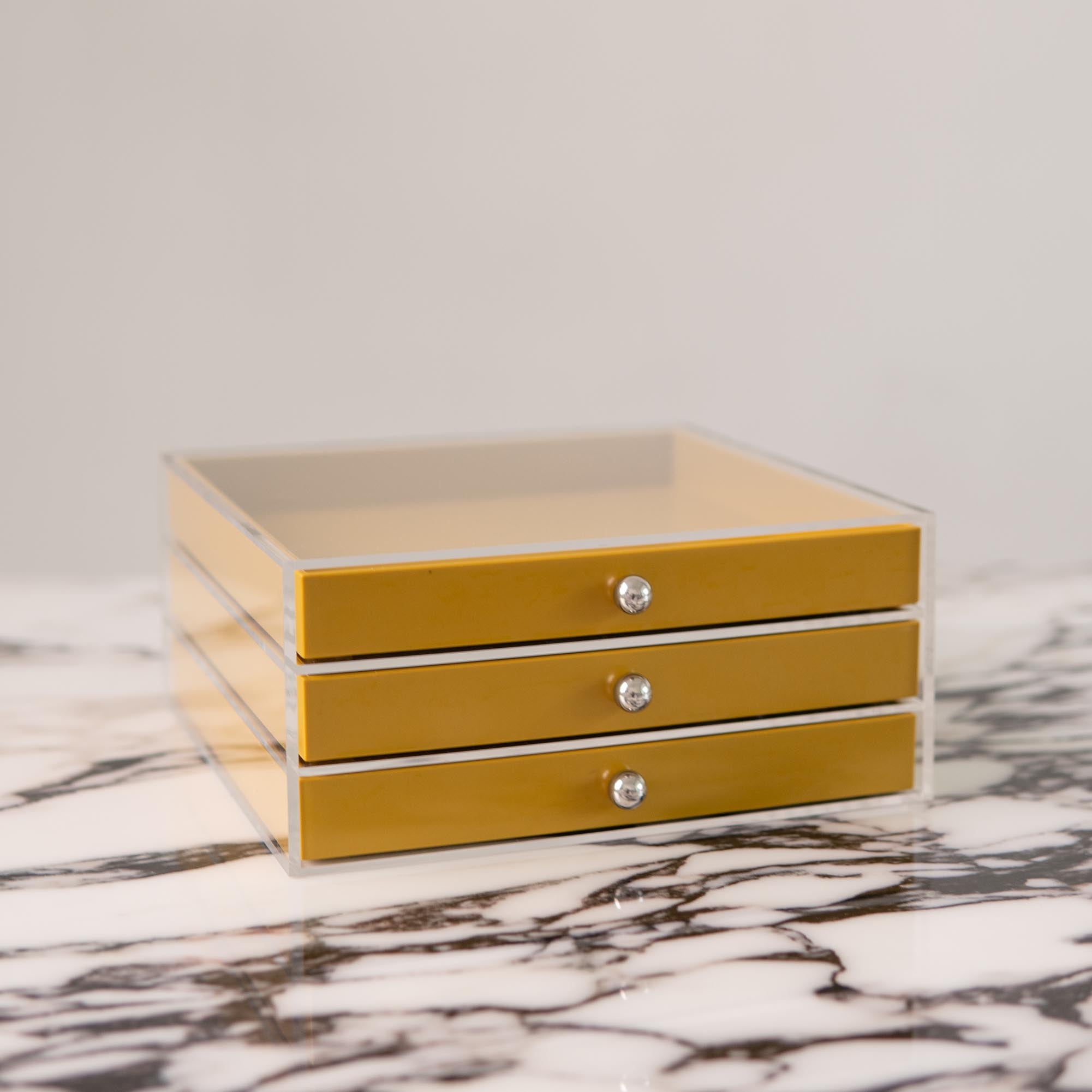 Mustard Layered Jewellery Box