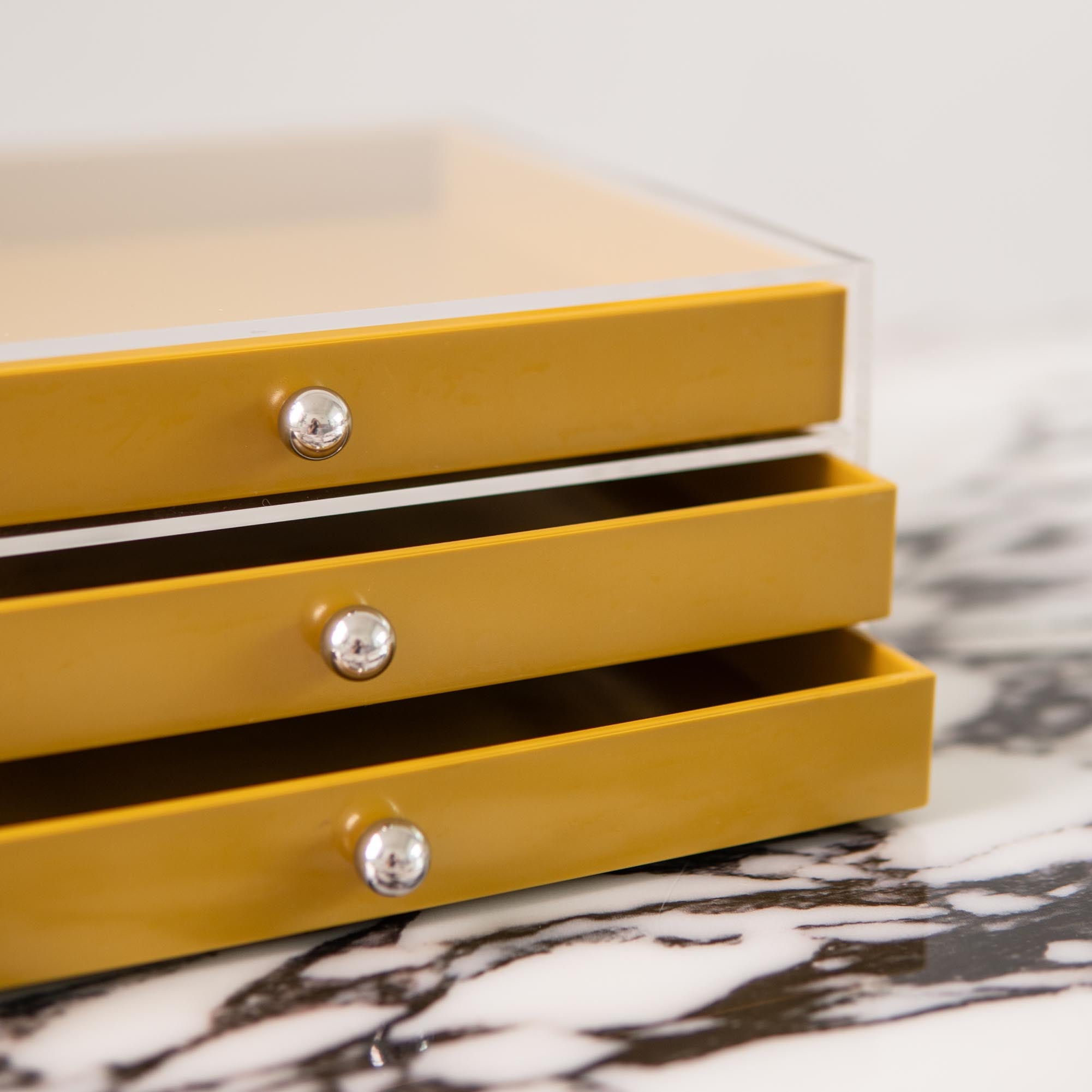 Mustard Layered Jewellery Box