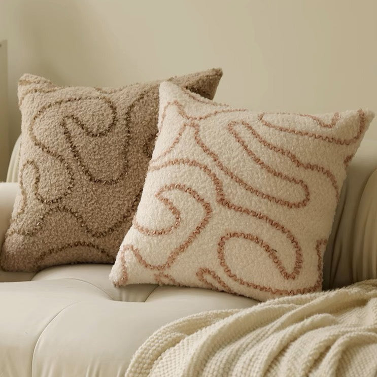Cushion Cover with Sequin Squiggle