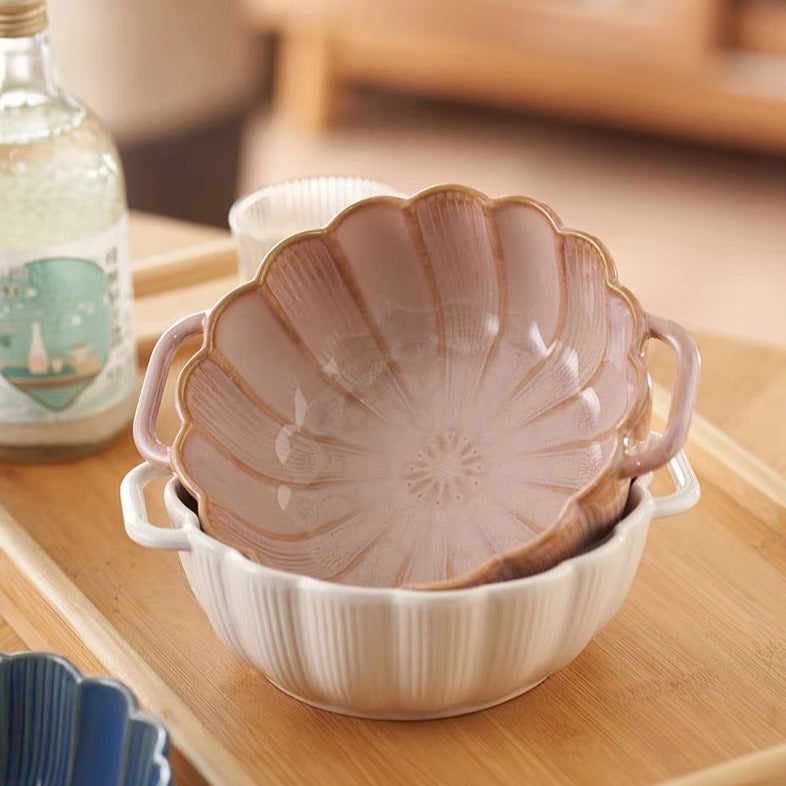 Scallop Edge Serving Bowl