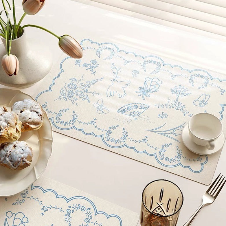 French Country Baby Blue Placemat