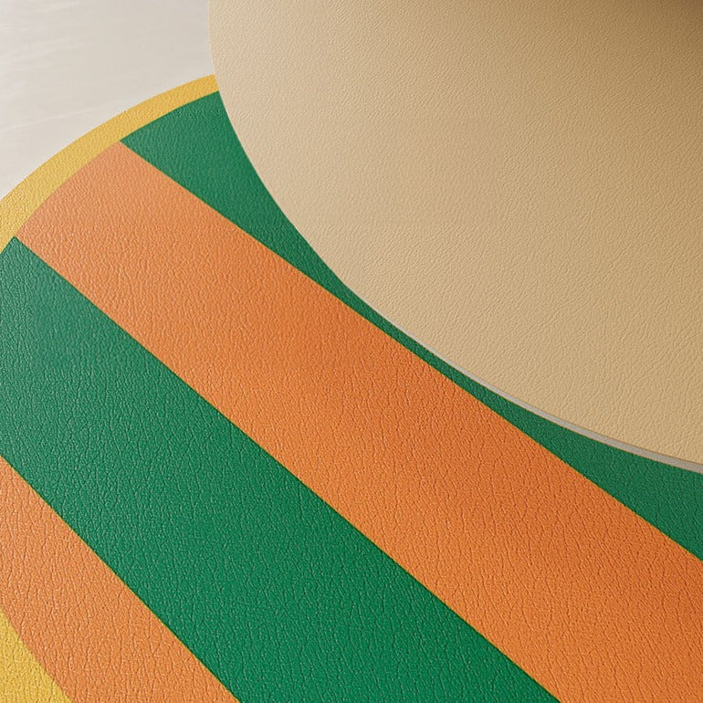 Color-Blocking Striped Round Trivet
