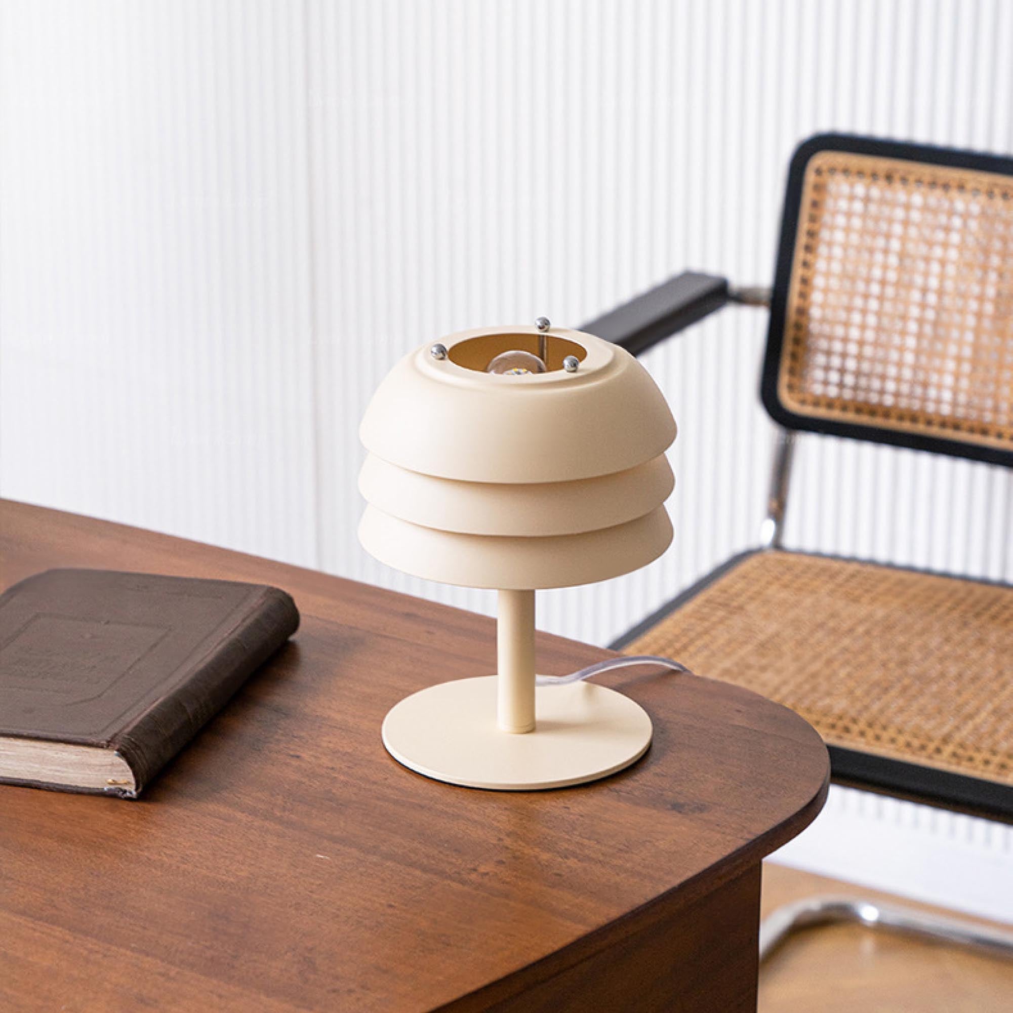 Beige Tier Table Lamp