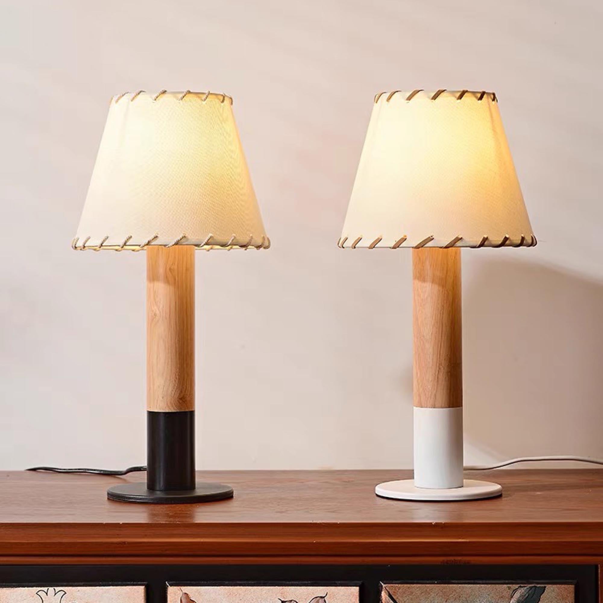 Stitch Table Lamp with Metal Base