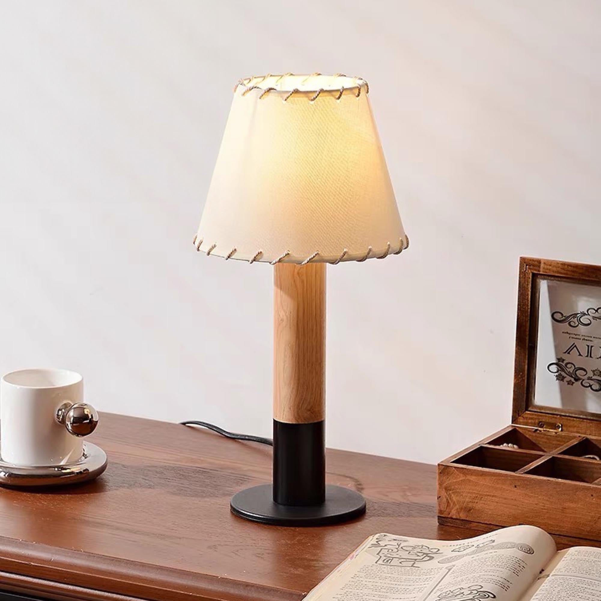 Stitch Table Lamp with Metal Base