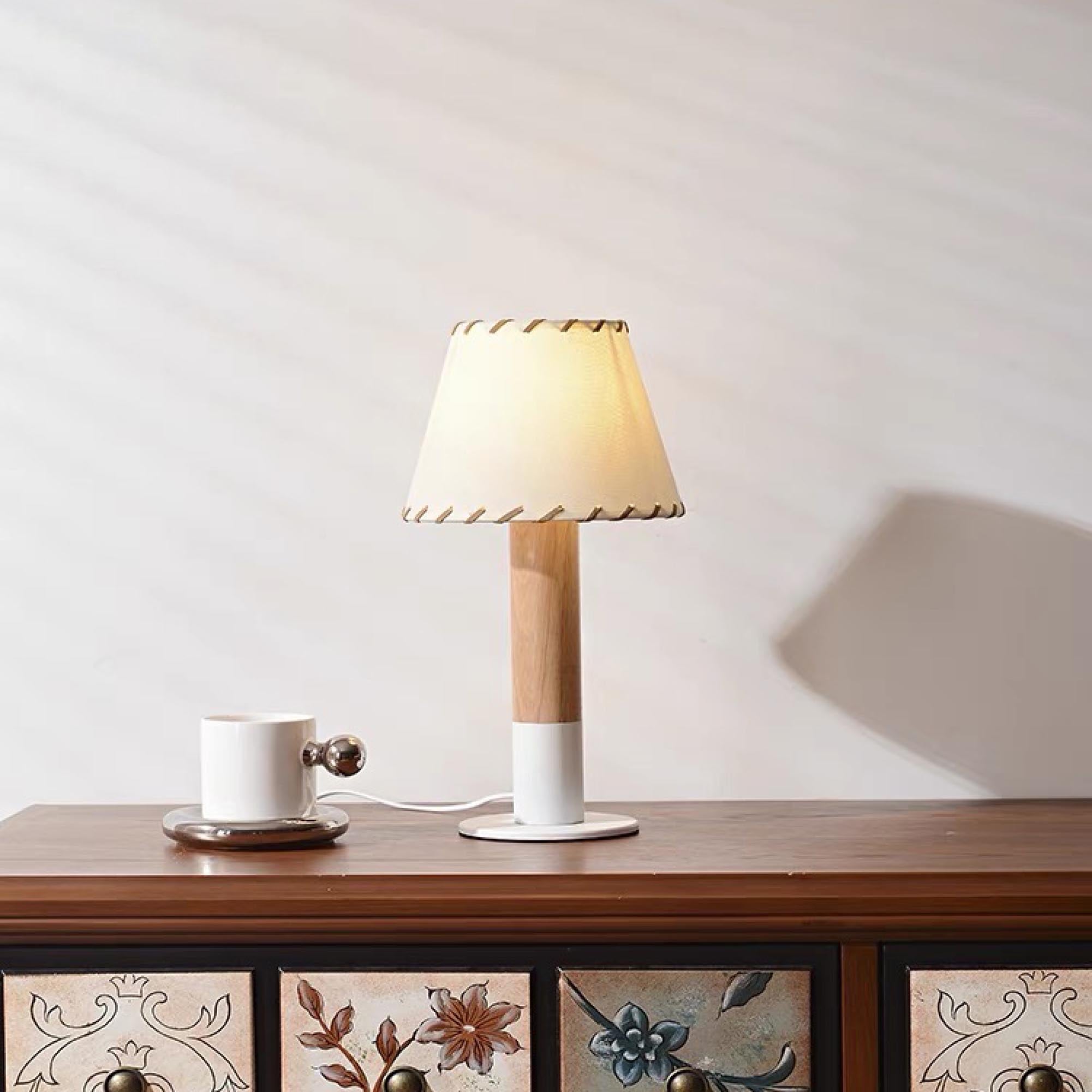 Stitch Table Lamp with Metal Base