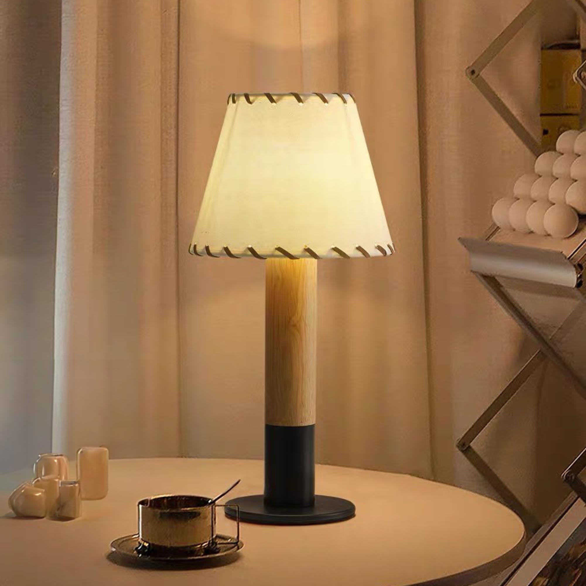 Stitch Table Lamp with Metal Base