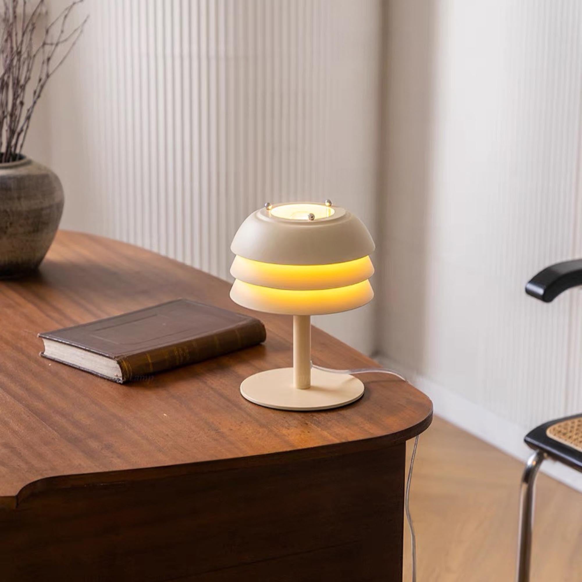 Beige Tier Table Lamp