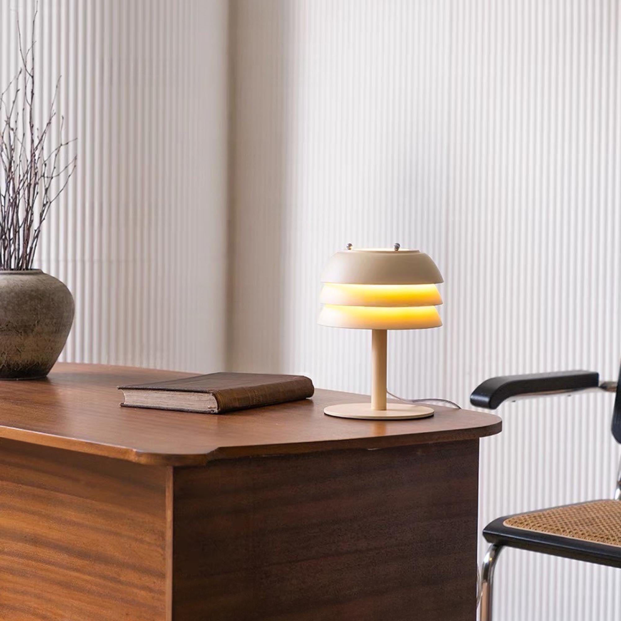 Beige Tier Table Lamp