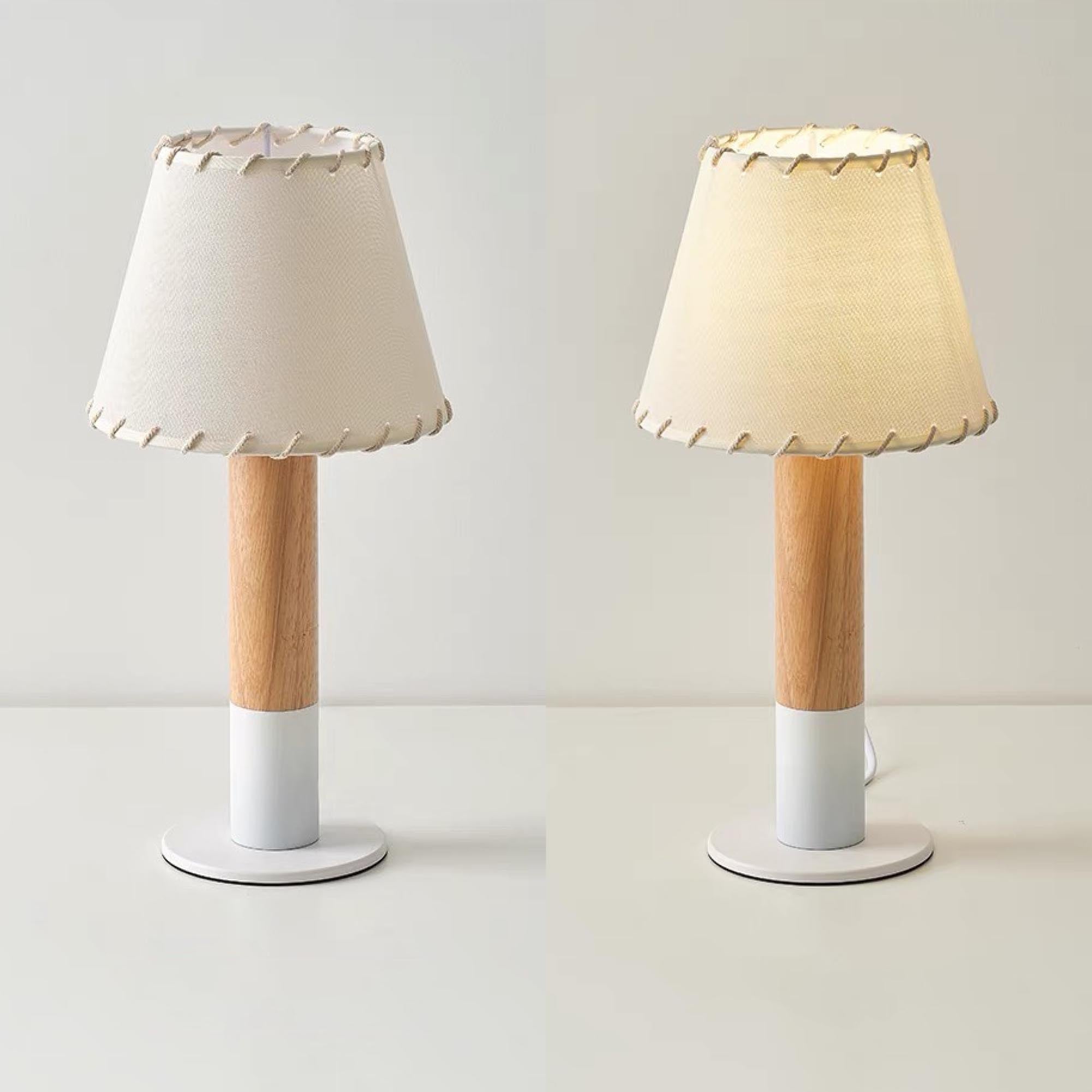 Stitch Table Lamp with Metal Base