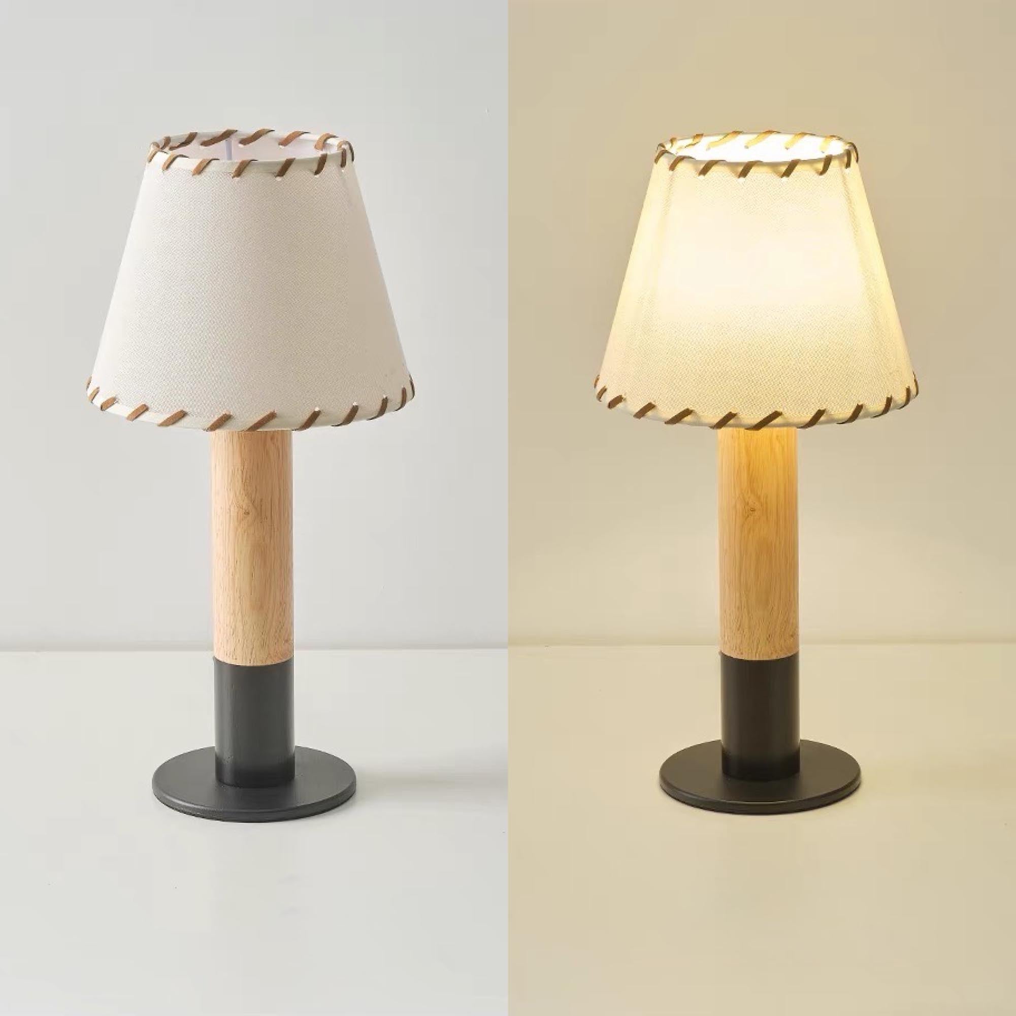 Stitch Table Lamp with Metal Base