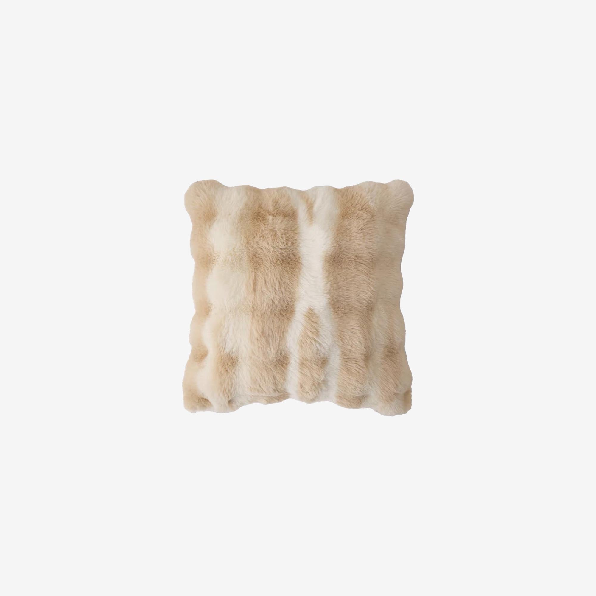 Gradient Faux Rabbit Fur Cushion Cover