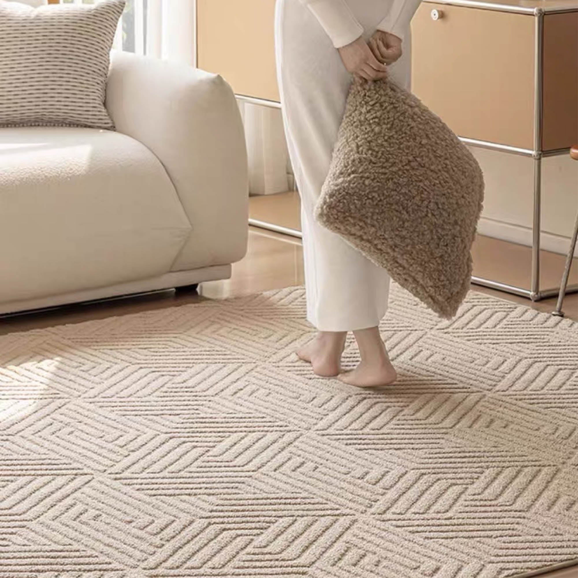 VELA Camel Textured Rug