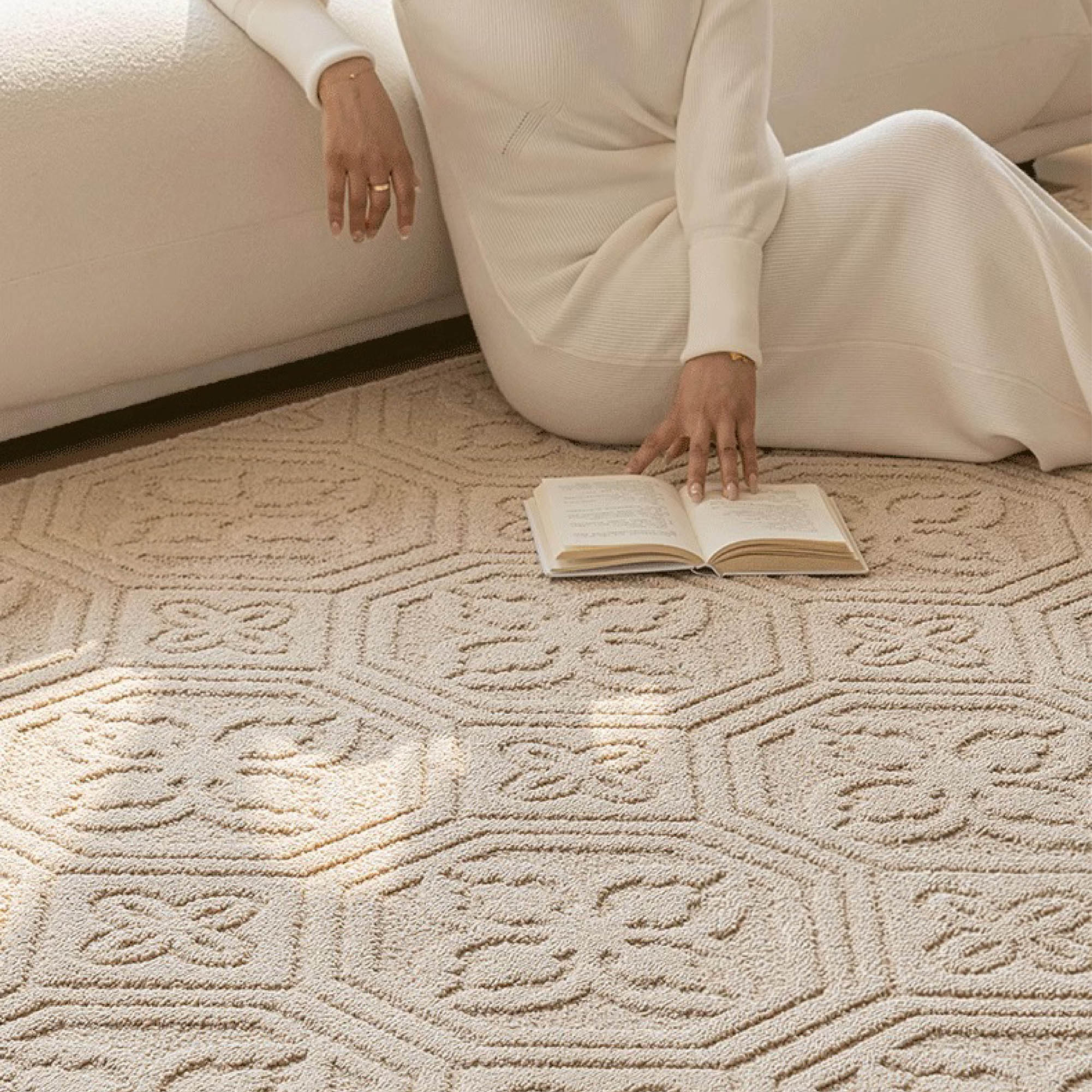 ELAN Camel Textured Rug