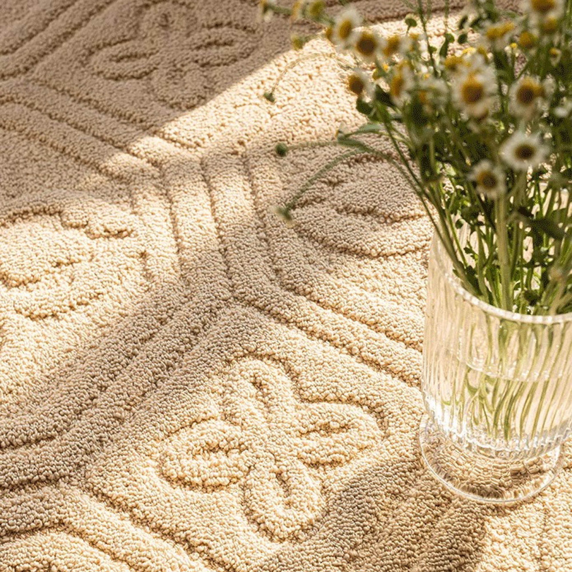 ELAN Camel Textured Rug