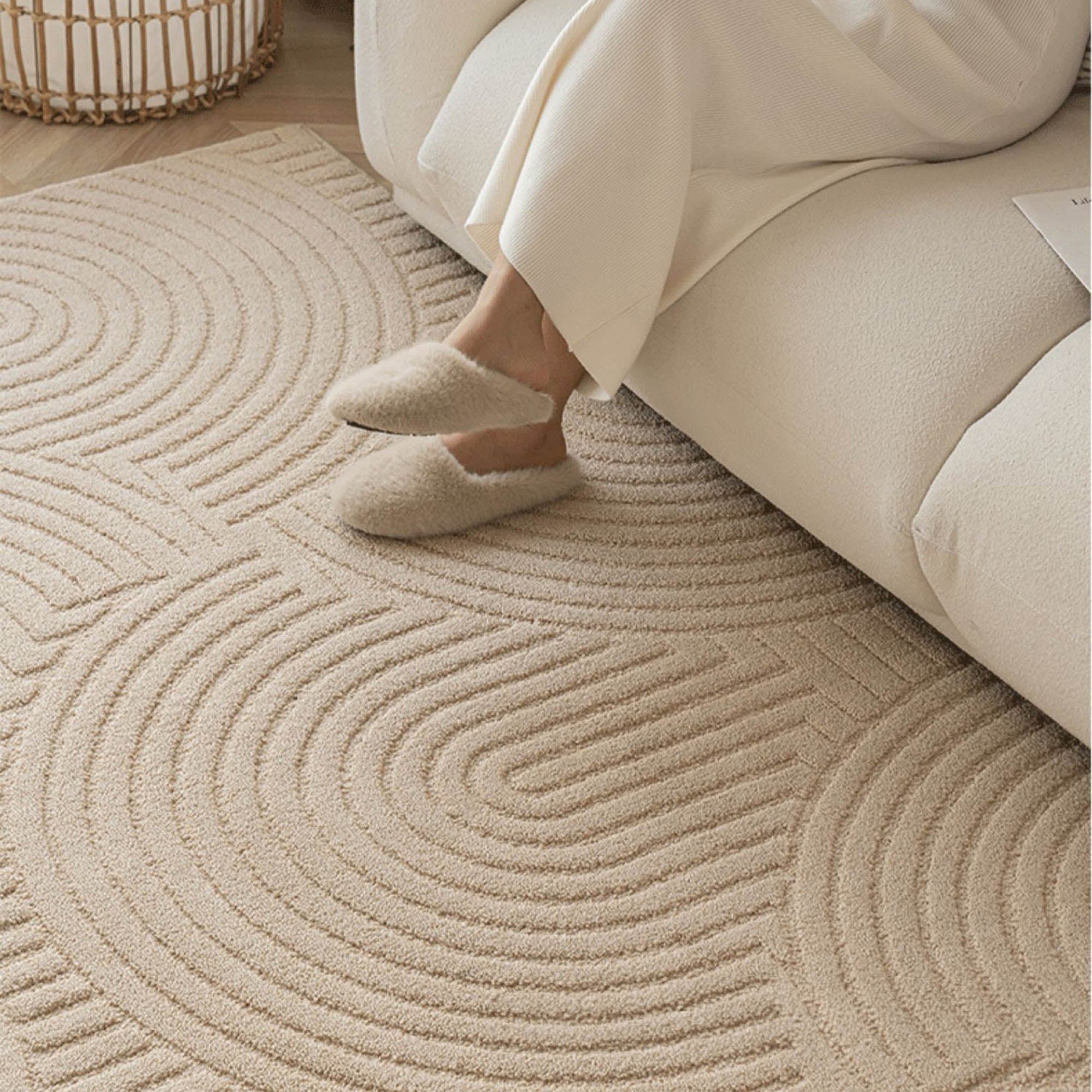 RETTO Camel Textured Rug