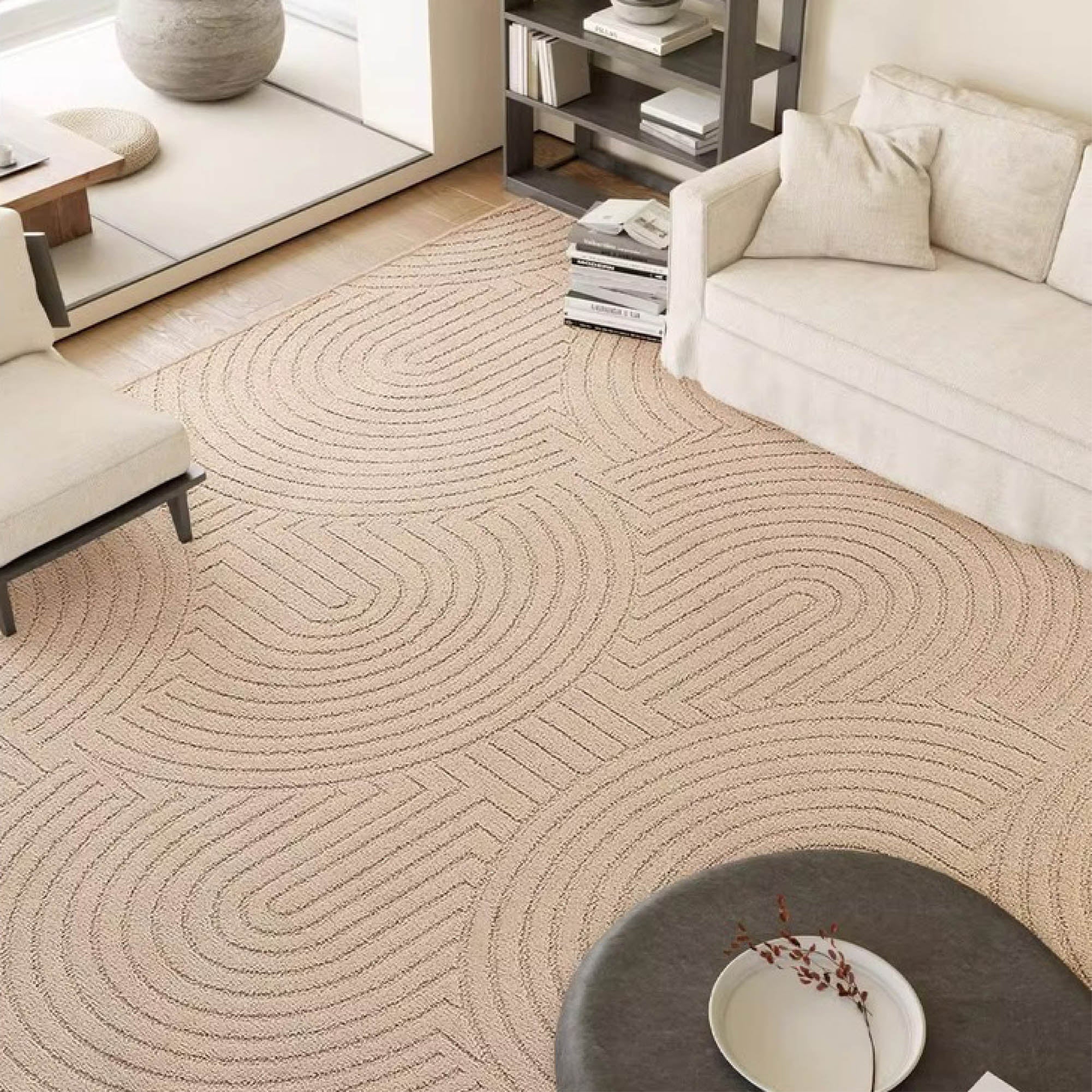 RETTO Camel Textured Rug