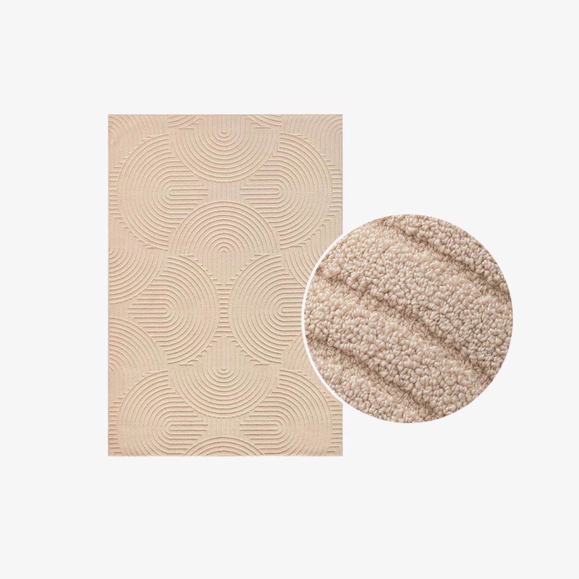 RETTO Camel Textured Rug