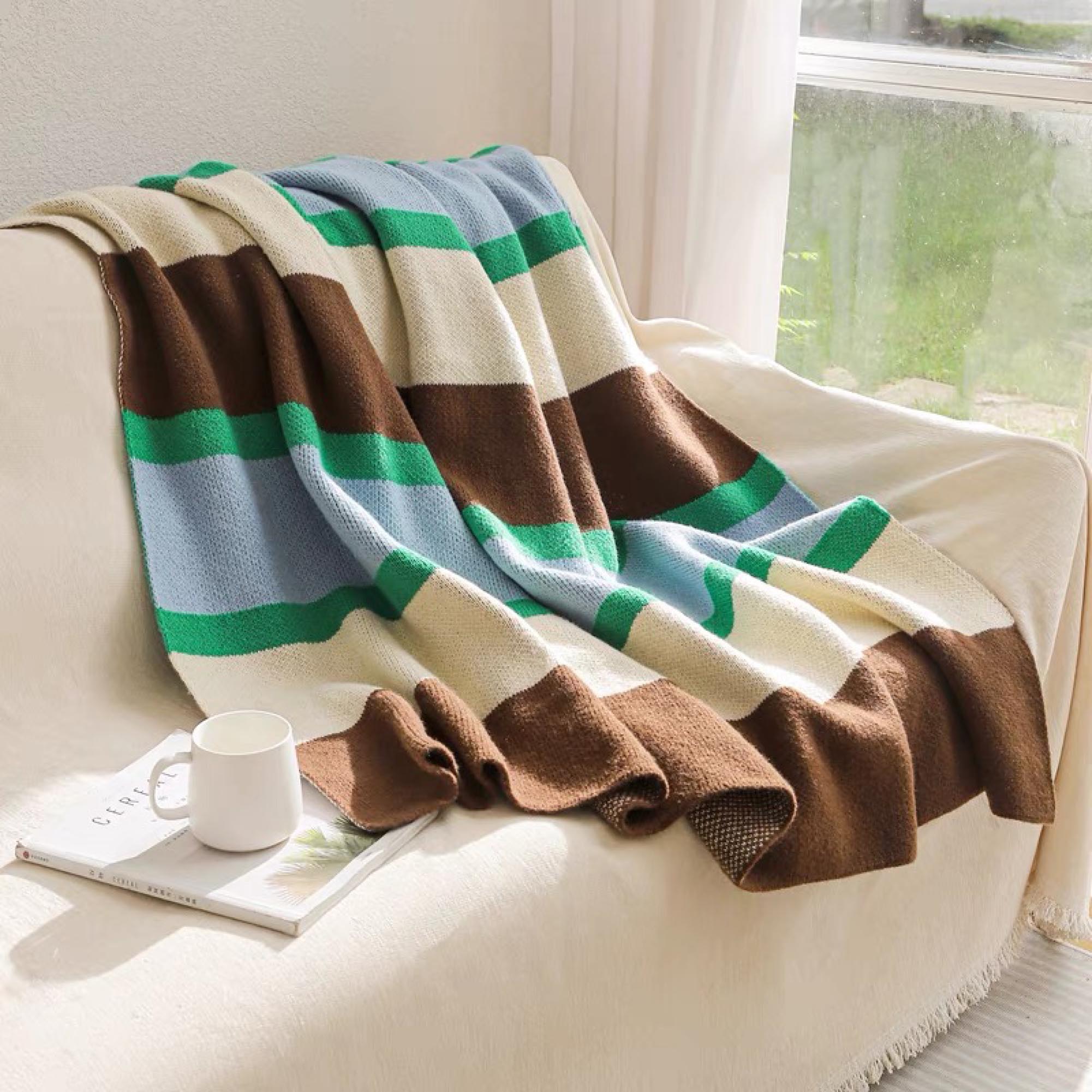 Maillard Striped Throw