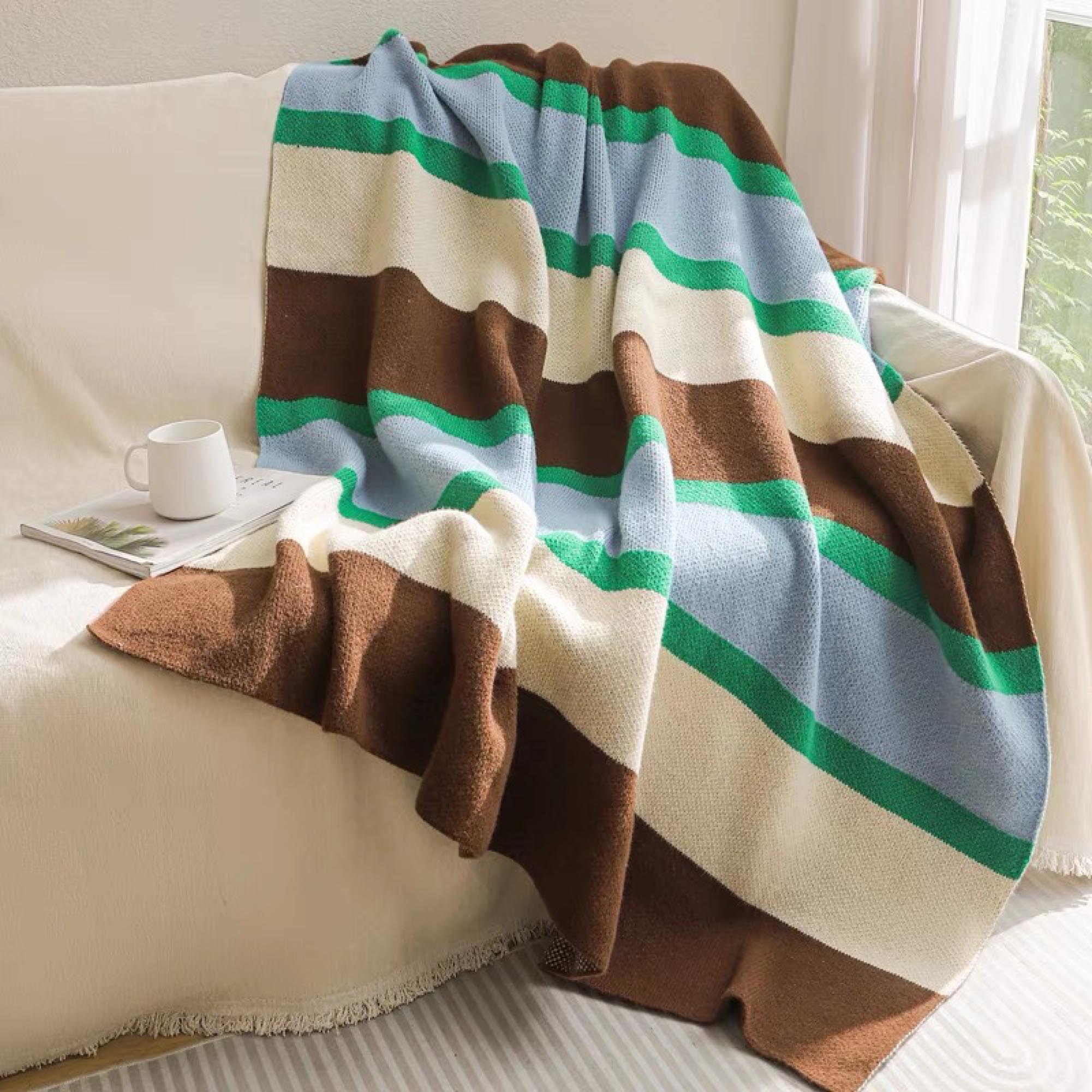 Maillard Striped Throw