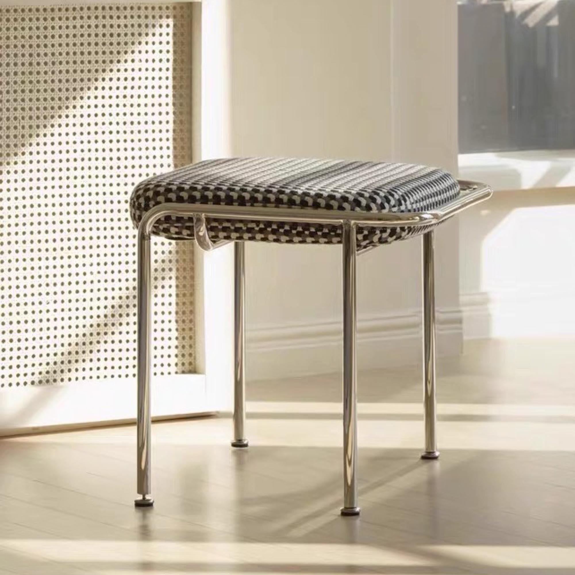 CRESC Fabric Stool