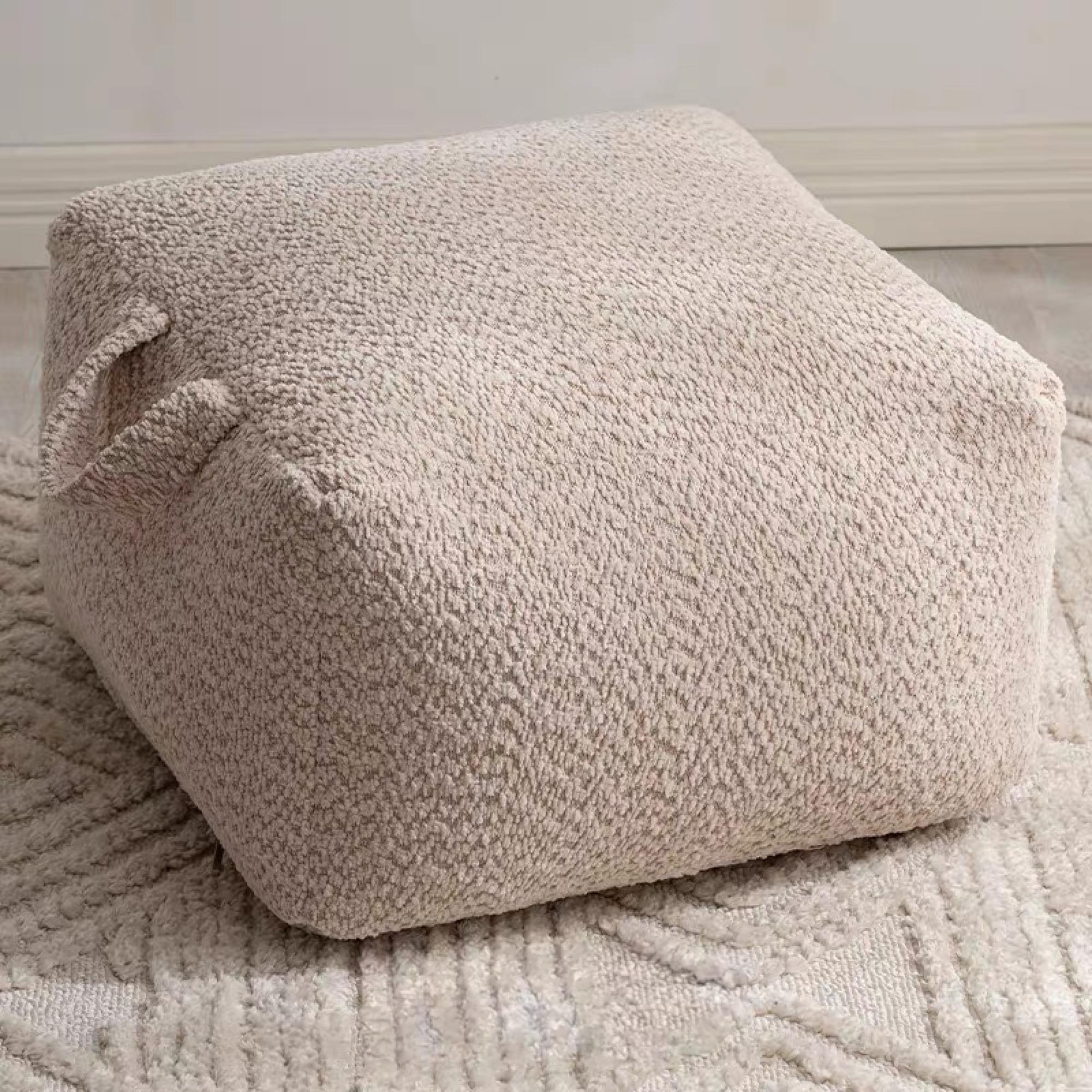 Square Teddy Pouf