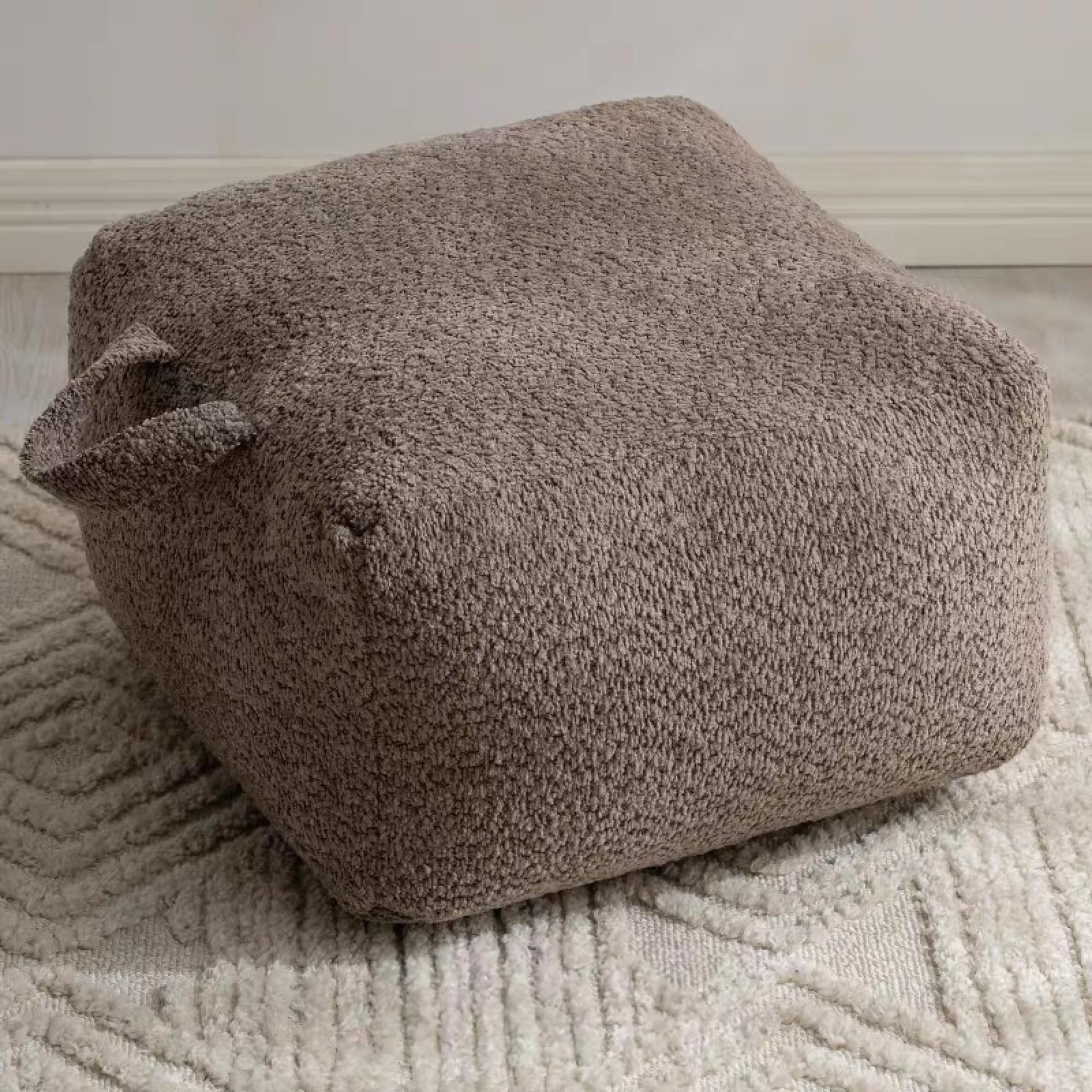 Square Teddy Pouf