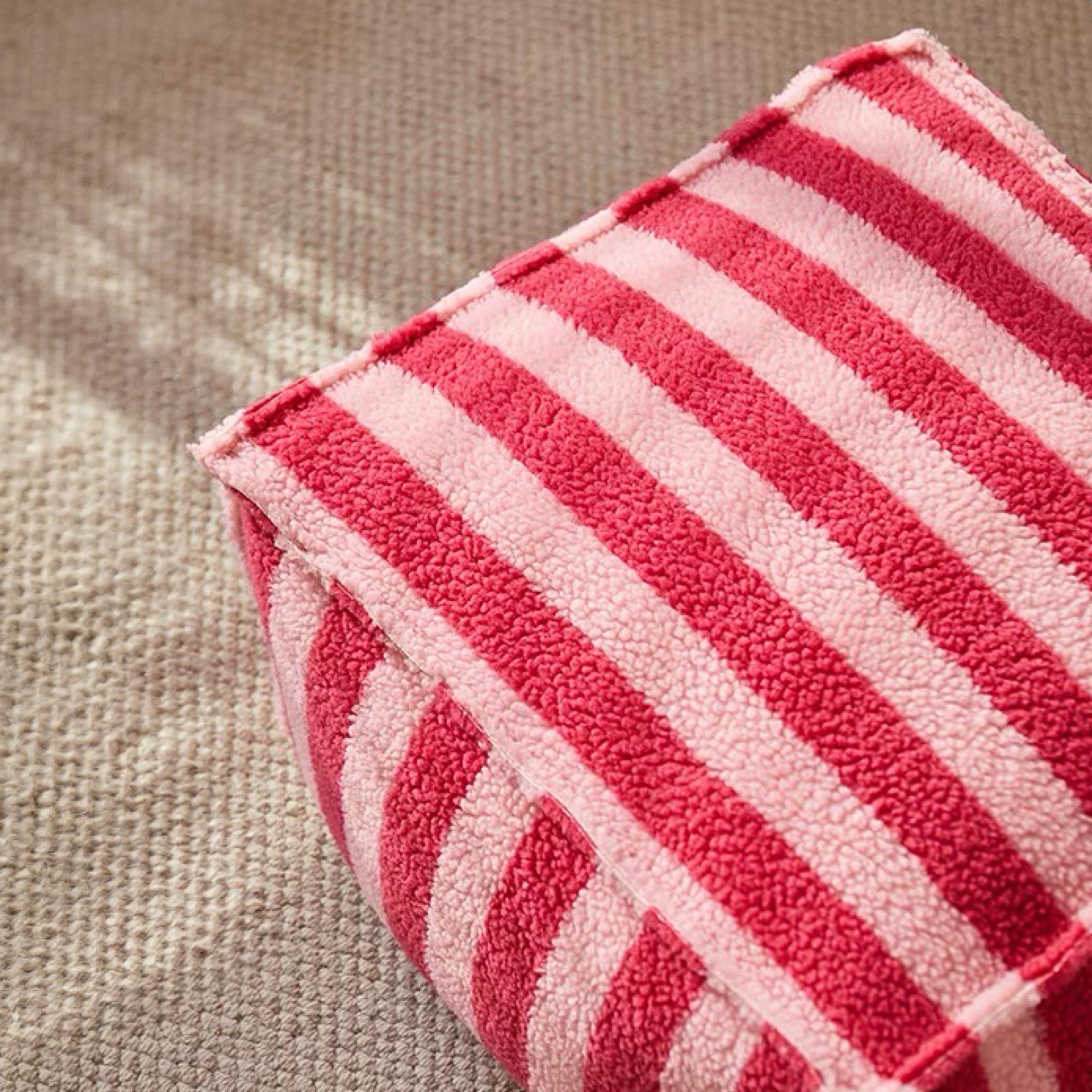 Striped Pouf