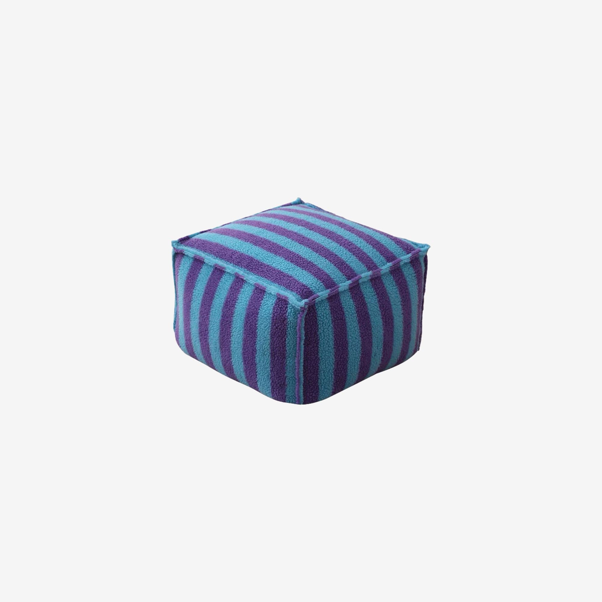 Striped Pouf