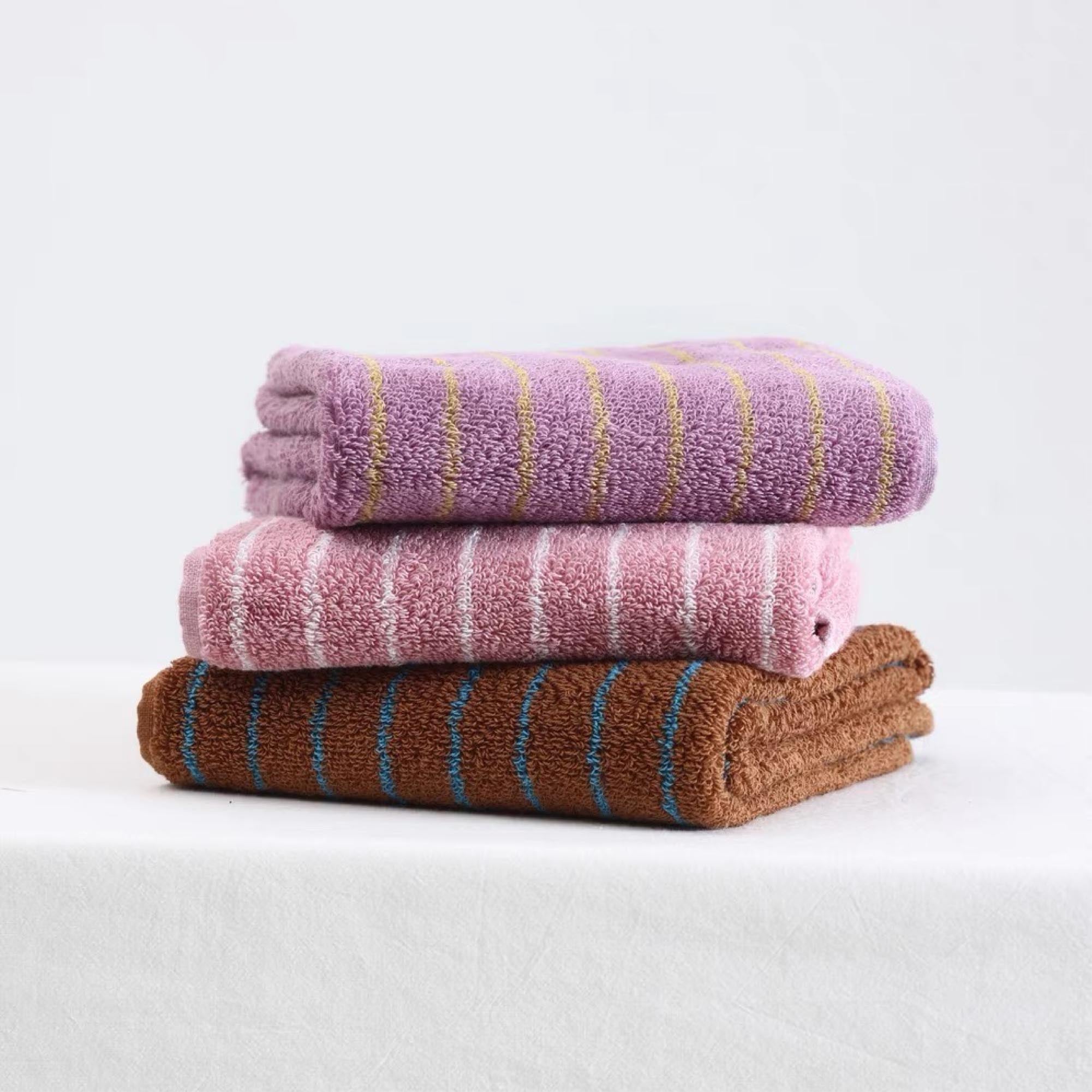 Brown Striped Towel