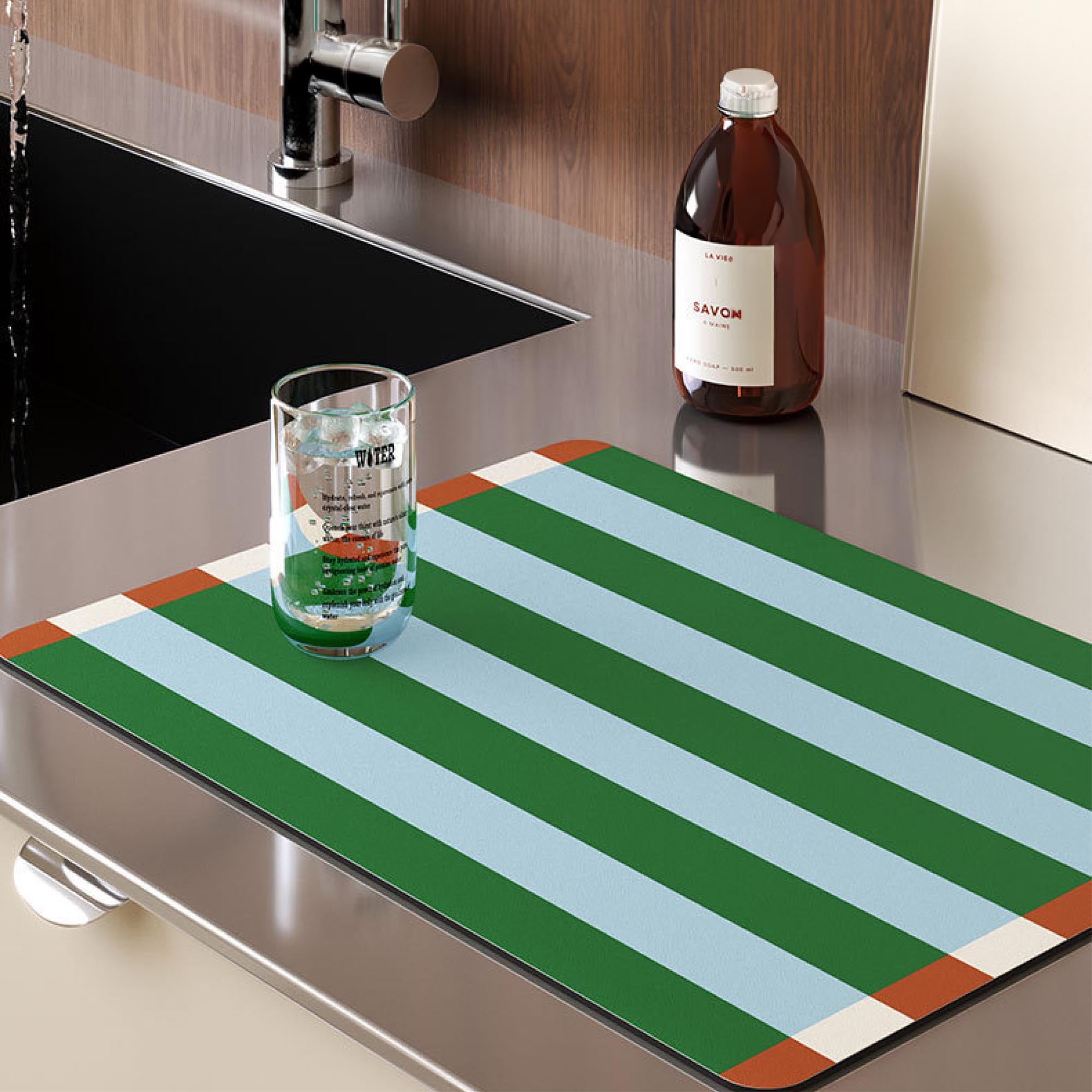 Color-Blocking Striped Placemat