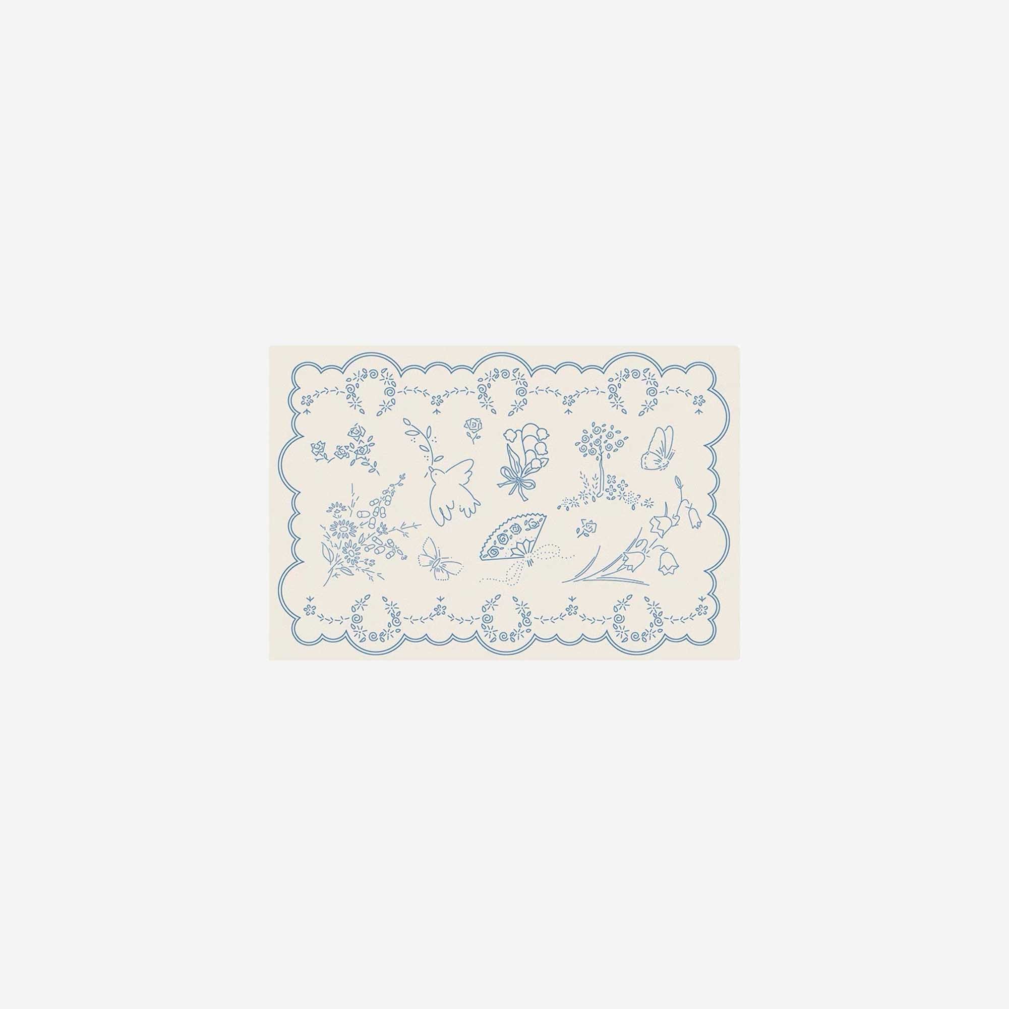 French Country Baby Blue Placemat