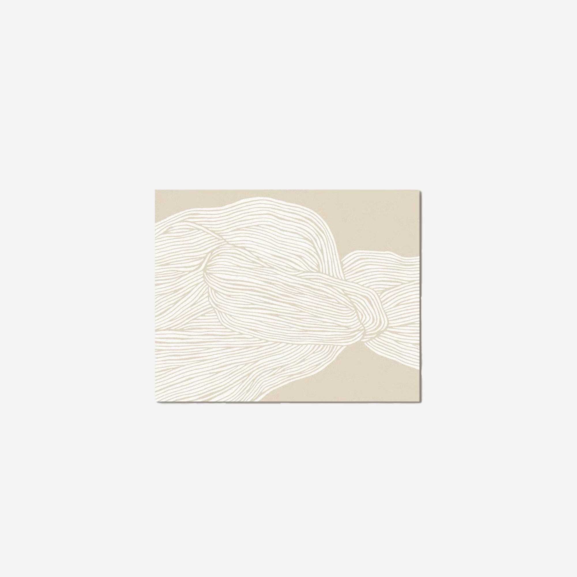 Beige Abstract Print Placemat