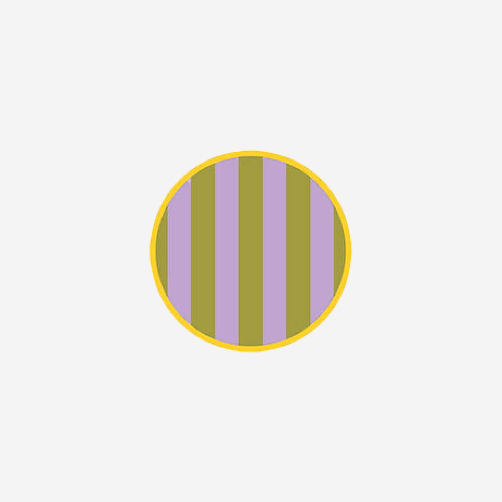 Color-Blocking Striped Round Trivet
