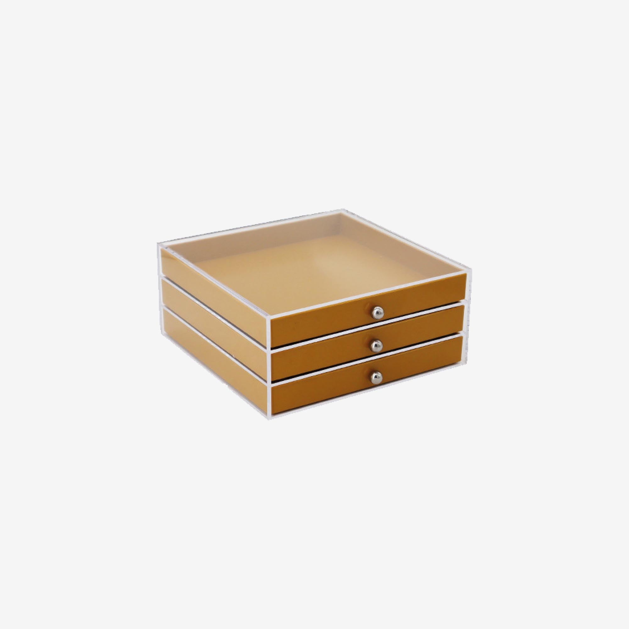 Mustard Layered Jewellery Box