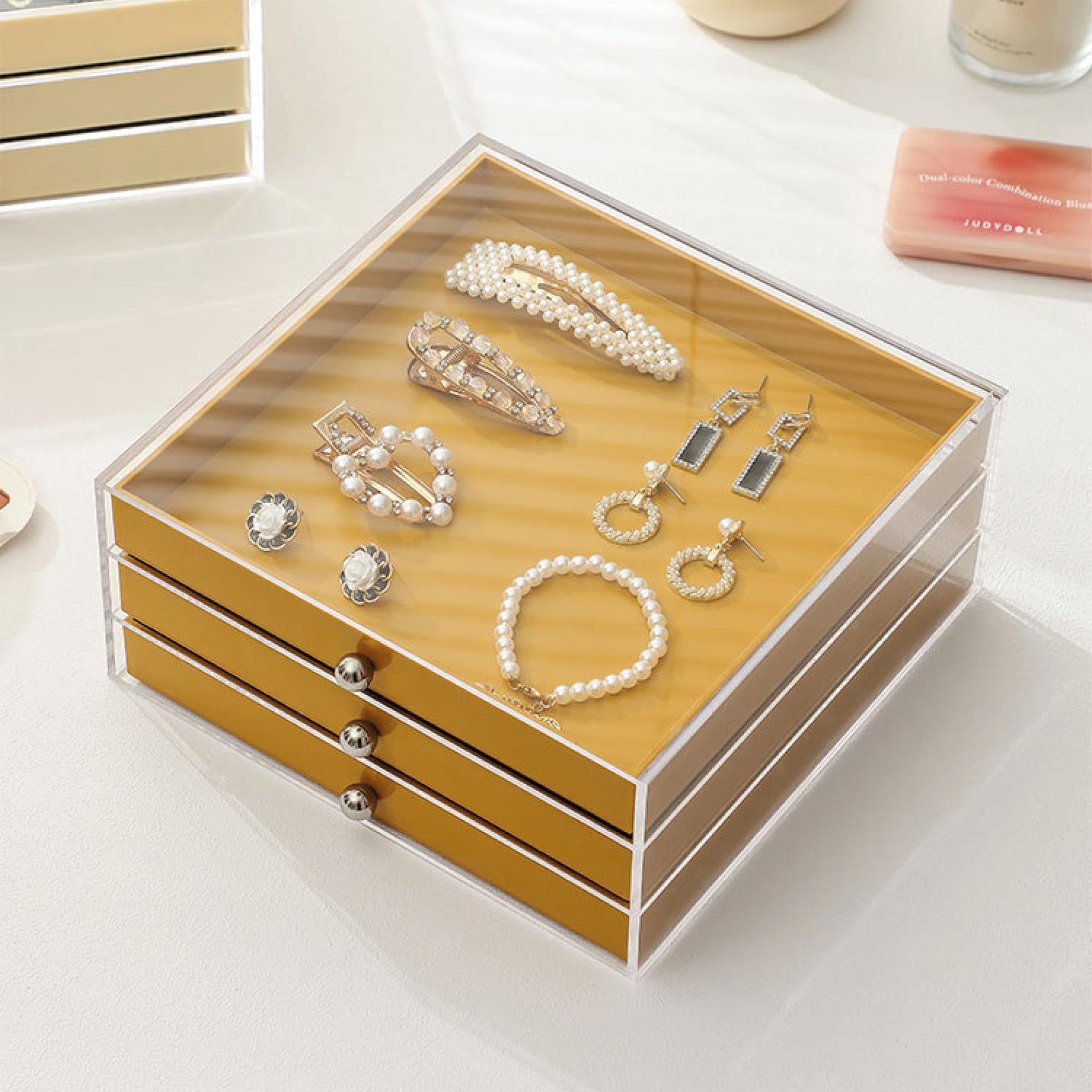 Mustard Layered Jewellery Box