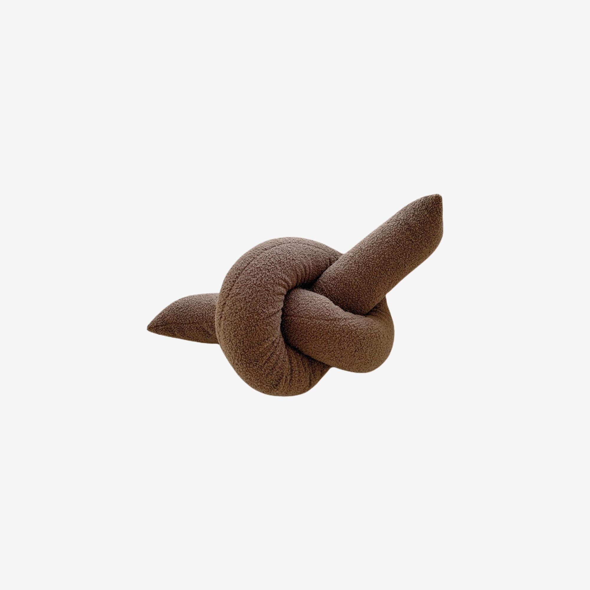 Taupe Tie Knot Cushion Neck Rest